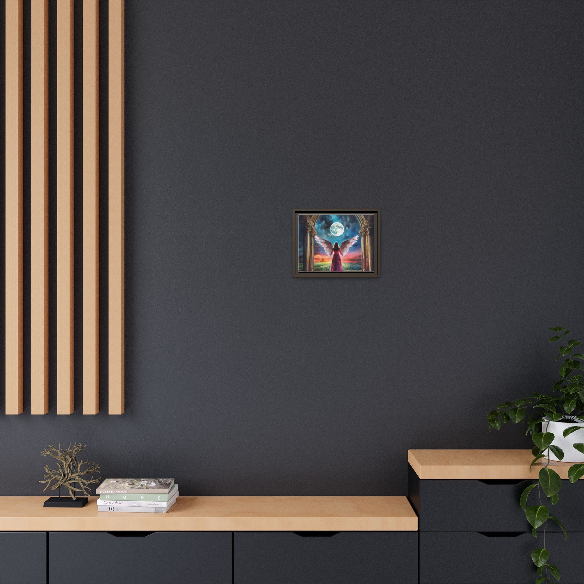 "Celestial Angel" Framed Canvas Wall Decor