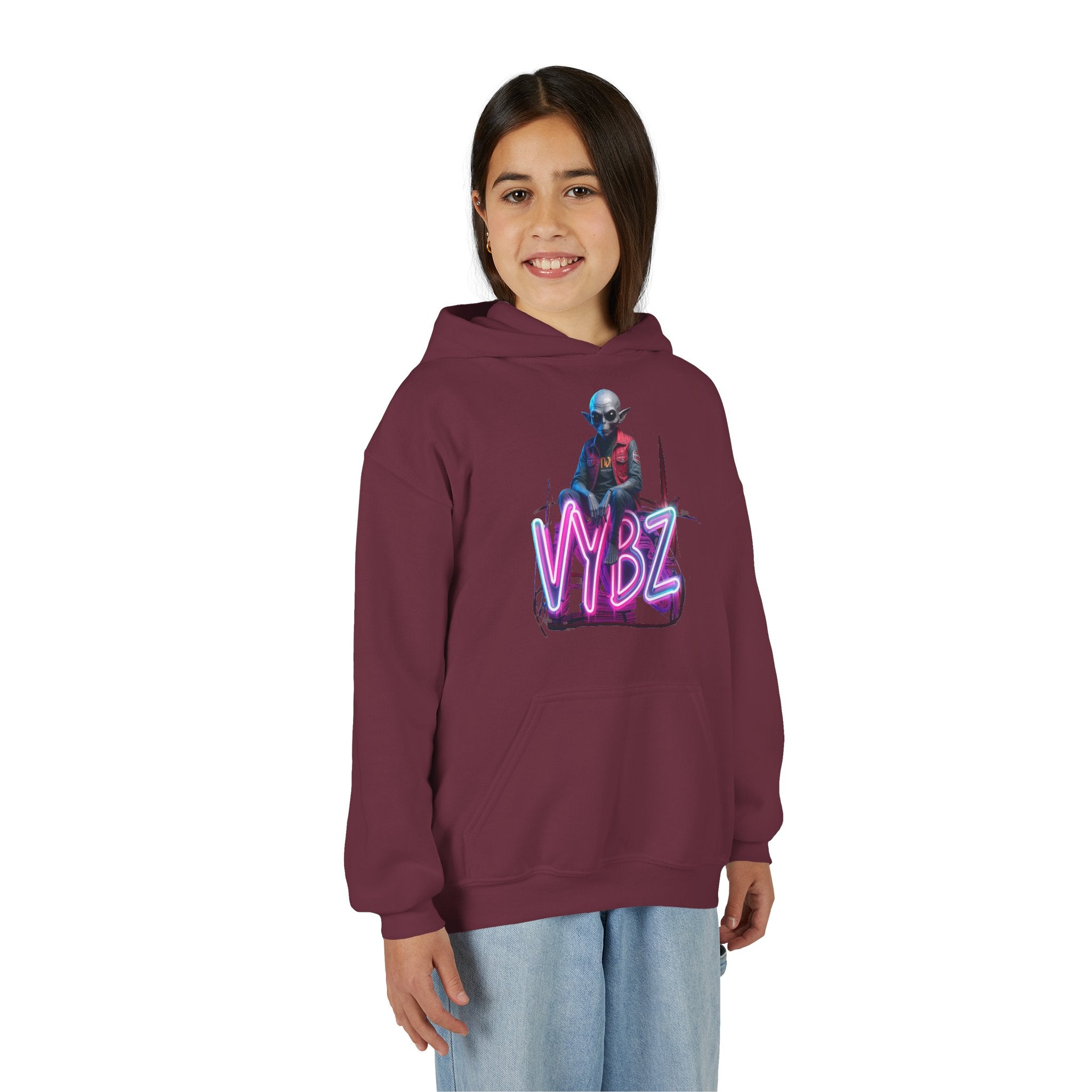 VYBZ Alien Youth Heavy Blend Hooded Sweatshirt, Cozy Streetwear, Perfect for Teens, Gifts for Holidays and Occasions, Casual [...]