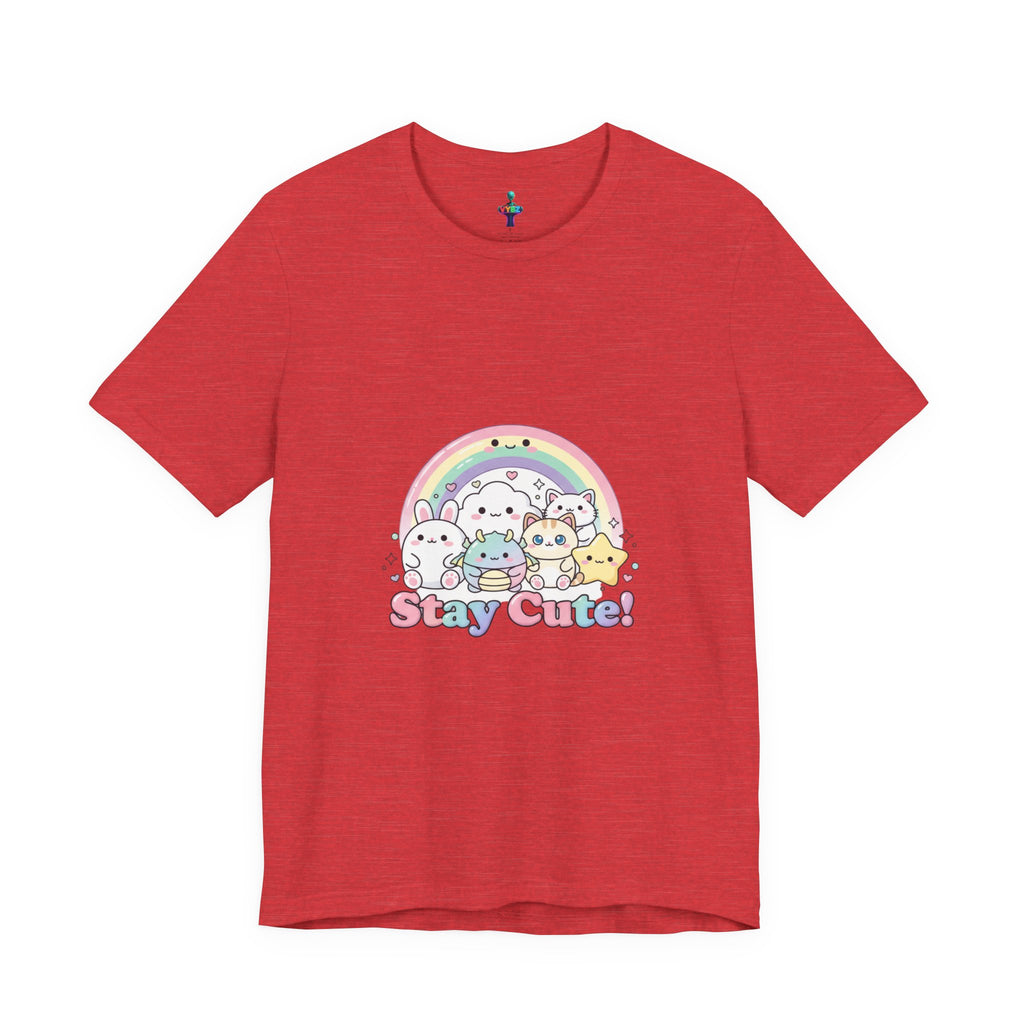 Pastel Kawaii Rainbow 'Stay Cute' Tee | candy kawaii, pastel rainbow