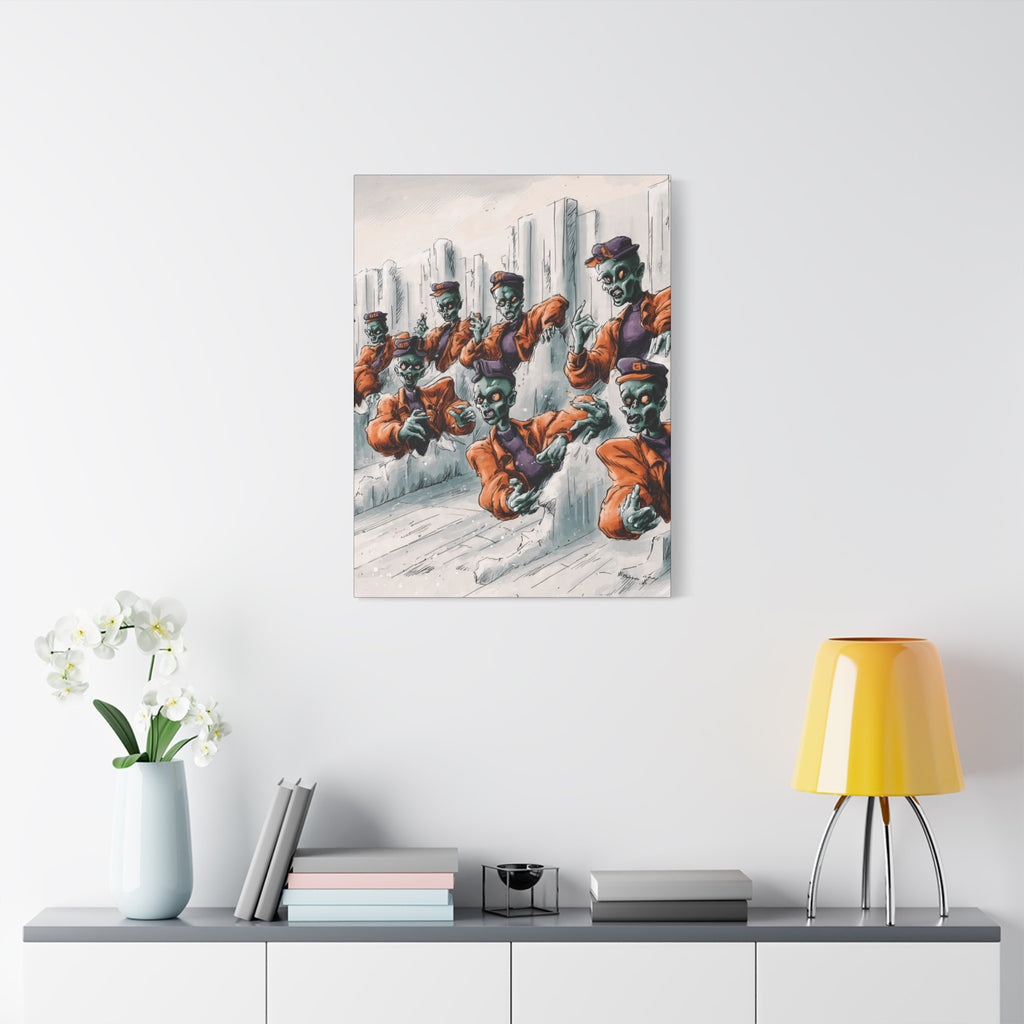 Zombie Chorus Matte Canvas Wall Art