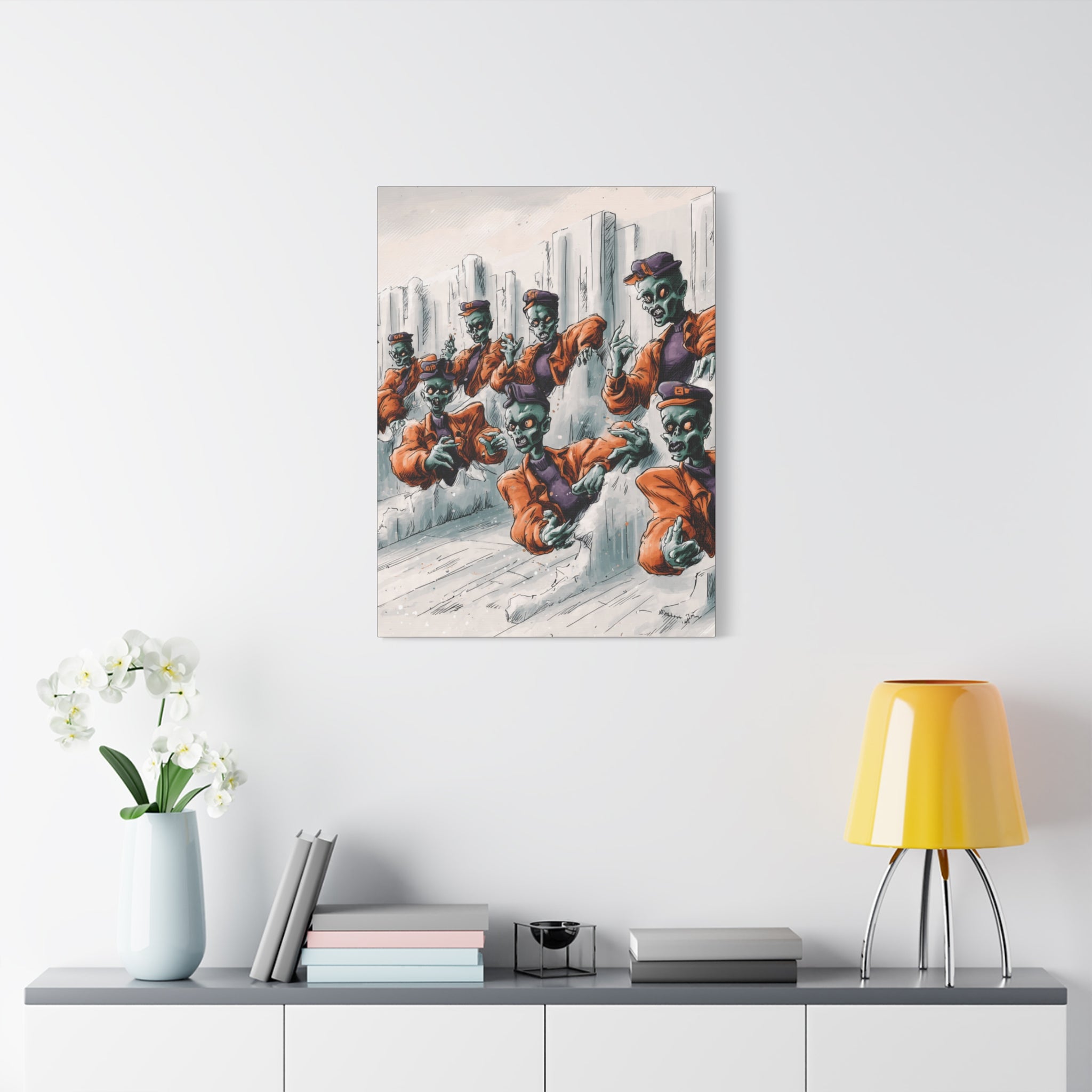 Zombie Chorus Matte Canvas Wall Art