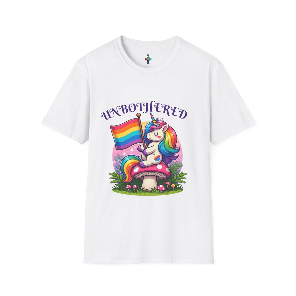 Unisex Pride T-Shirt - Colorful Unbothered Design by VYBZ