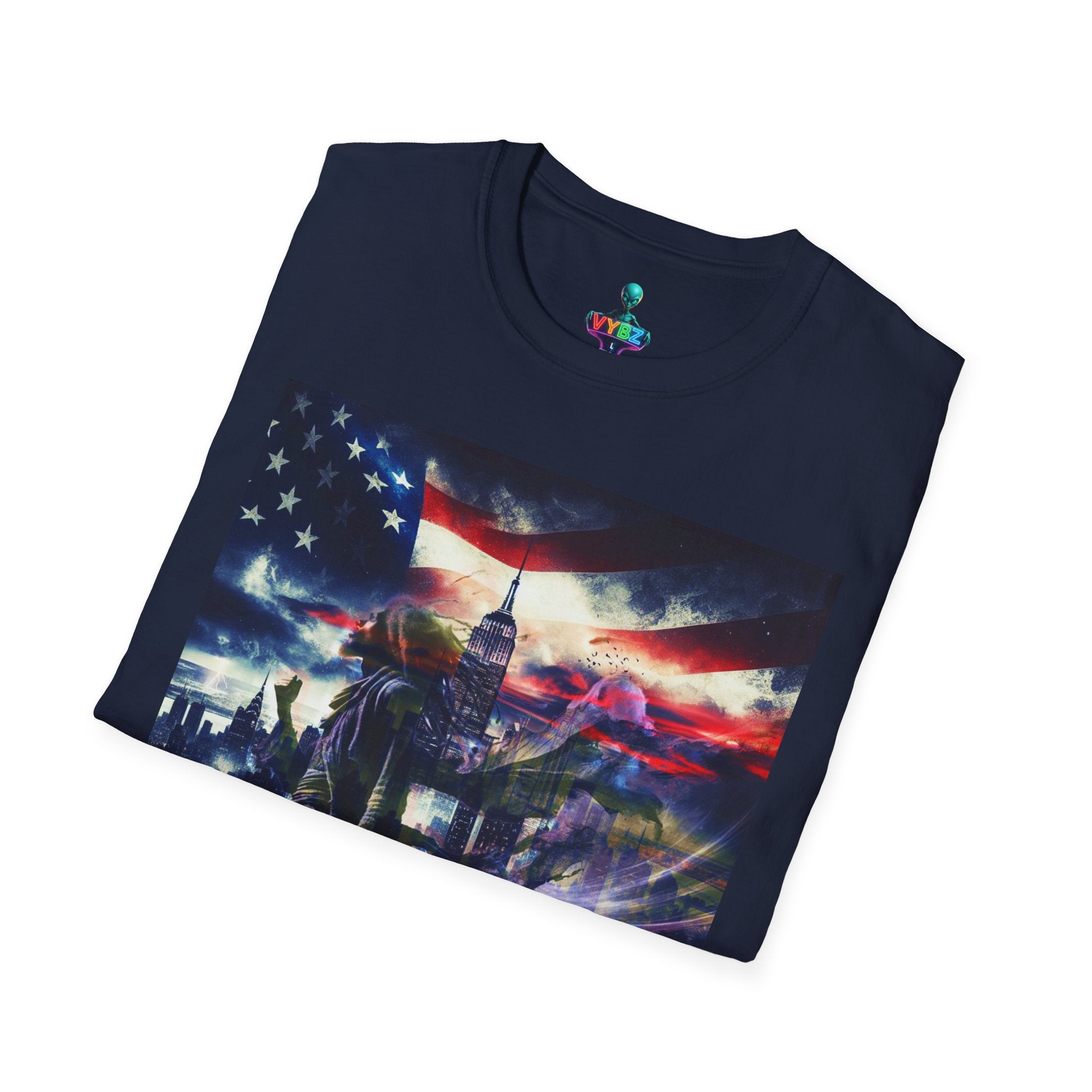 VYBZ Freedom-Themed Graphic Tee