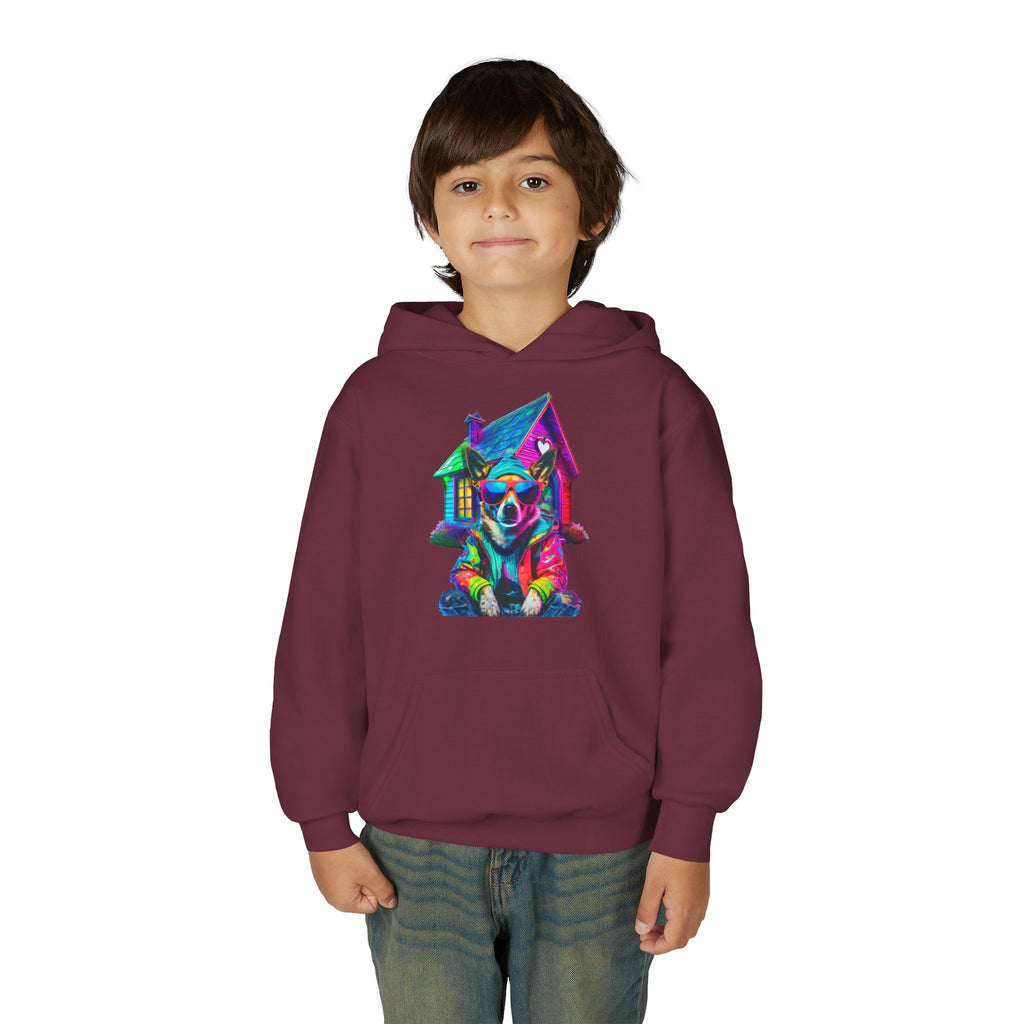 VYBZ Colorful Dog House Youth Hoodie