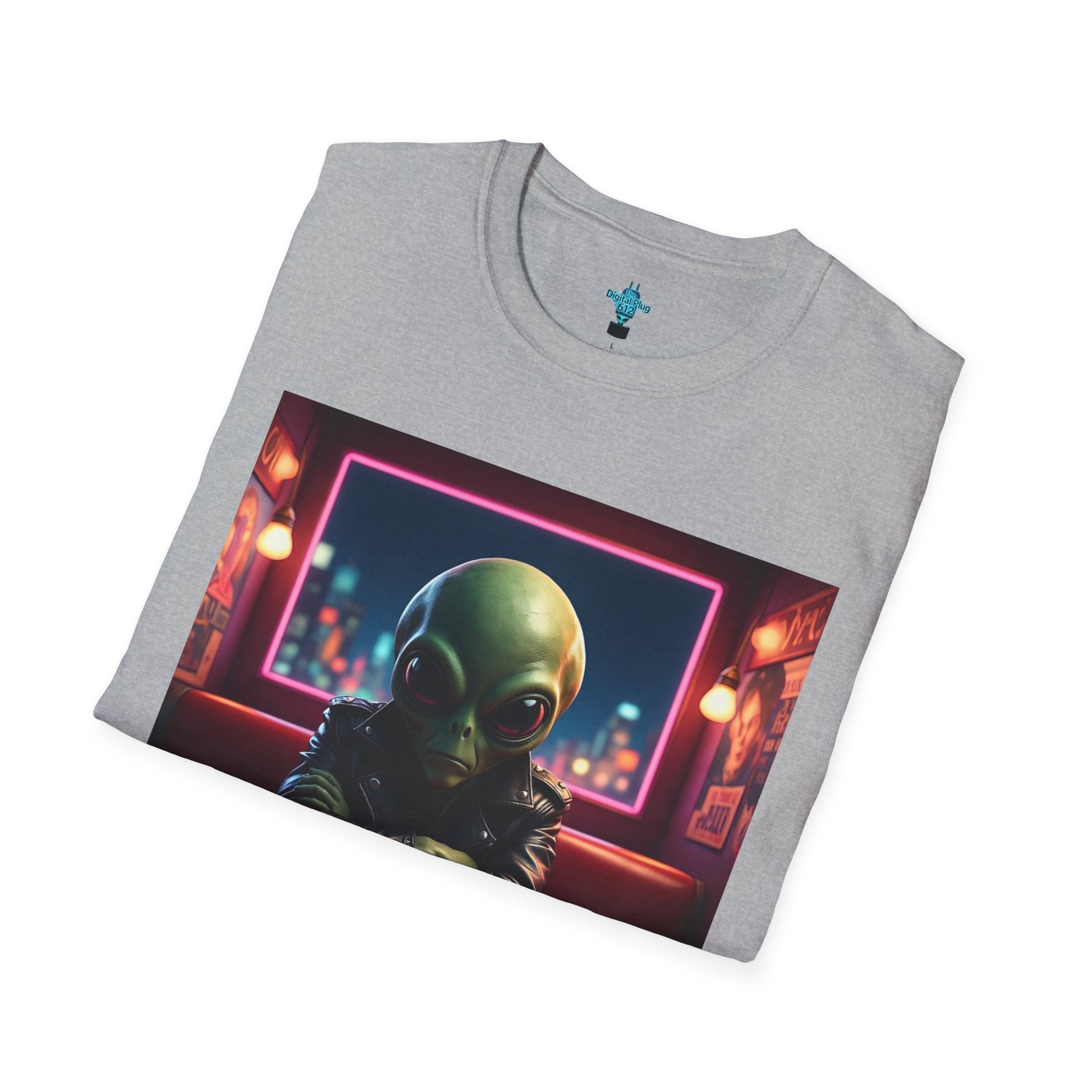 VYBZ "I Need a Hug From A Bad B*tch" T-Shirt, Funny Tee for Alien Lovers, Unisex Graphic Shirt, Gift for Friends, Casual Wear, Cool Humor Wear