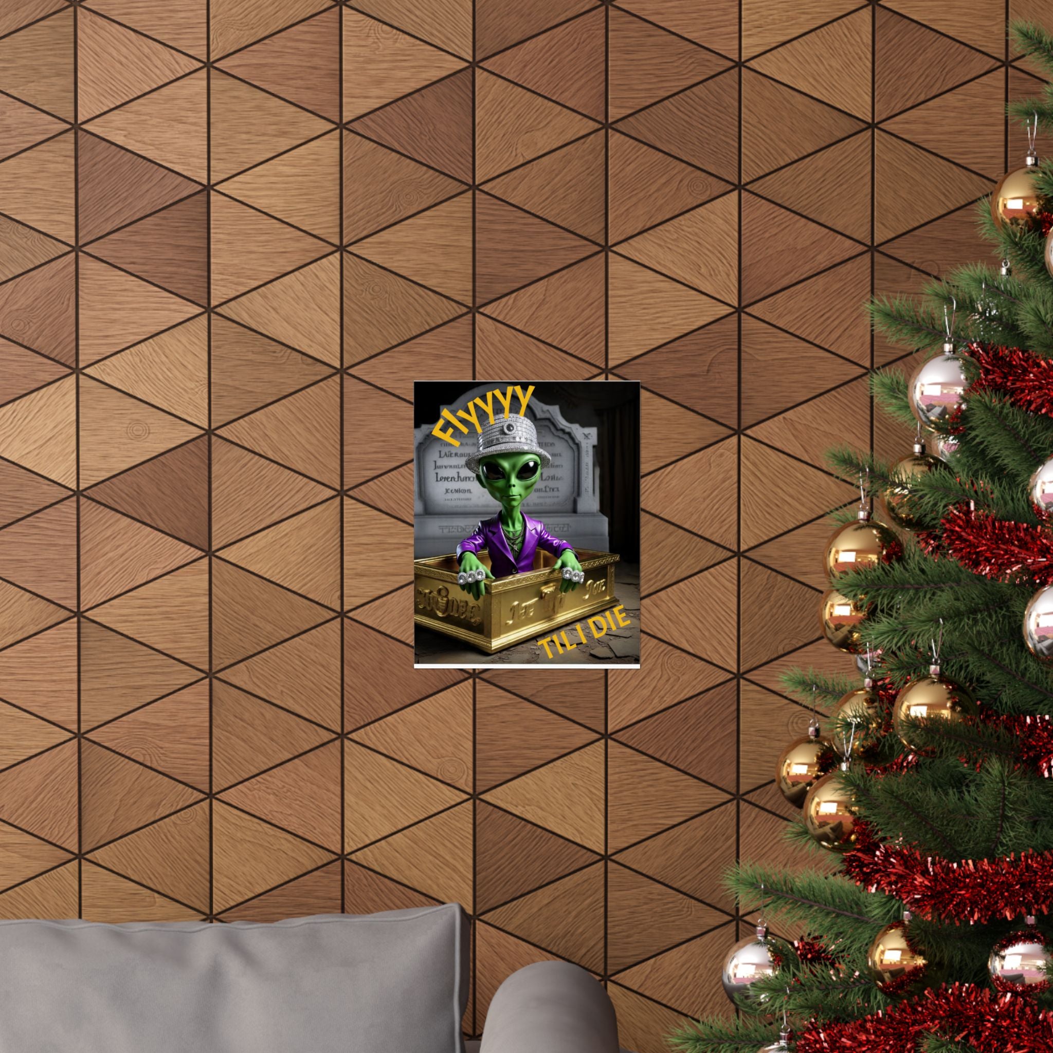 Alien-Inspired Matte Vertical Poster