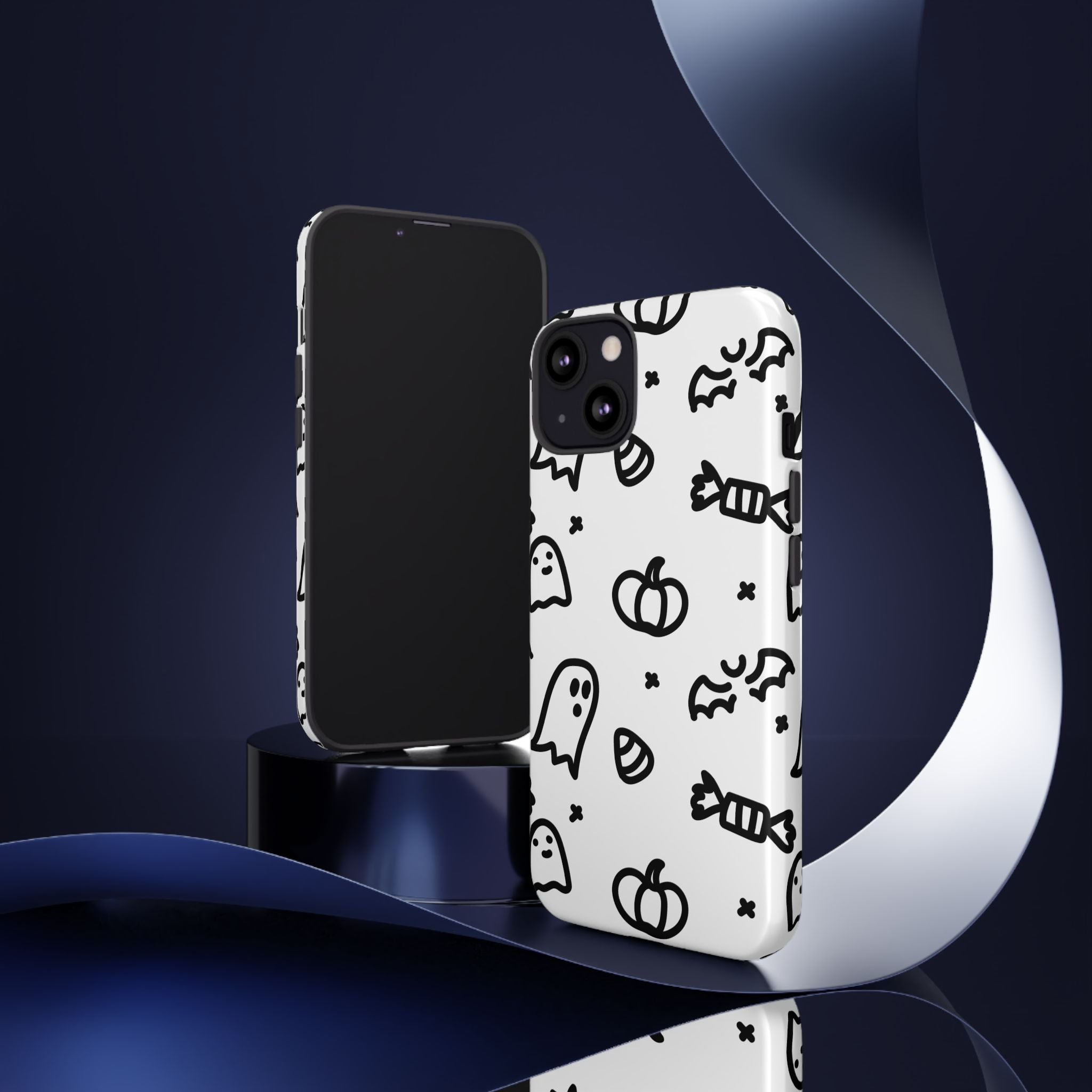 Halloween Themed Phone Case, Spooky Ghosts and Pumpkins, Fall Decor, Costume Party, Trick or Treat