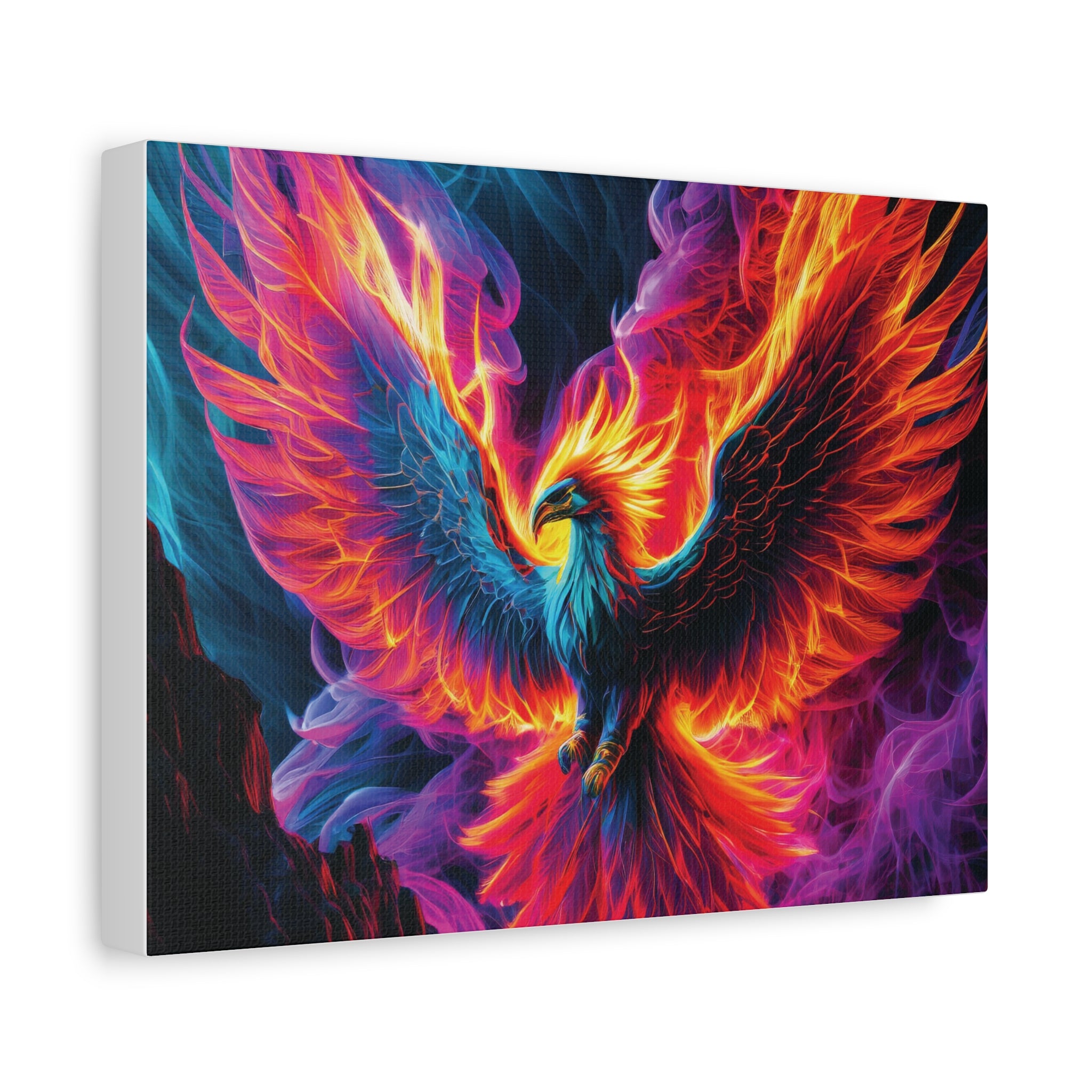 Vibrant Phoenix Canvas Art Print