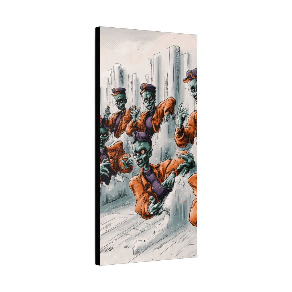 Zombie Chorus Matte Canvas Wall Art