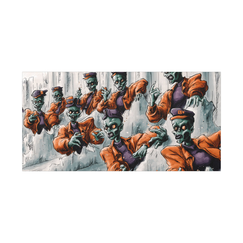 Zombie Chorus Matte Canvas Wall Art