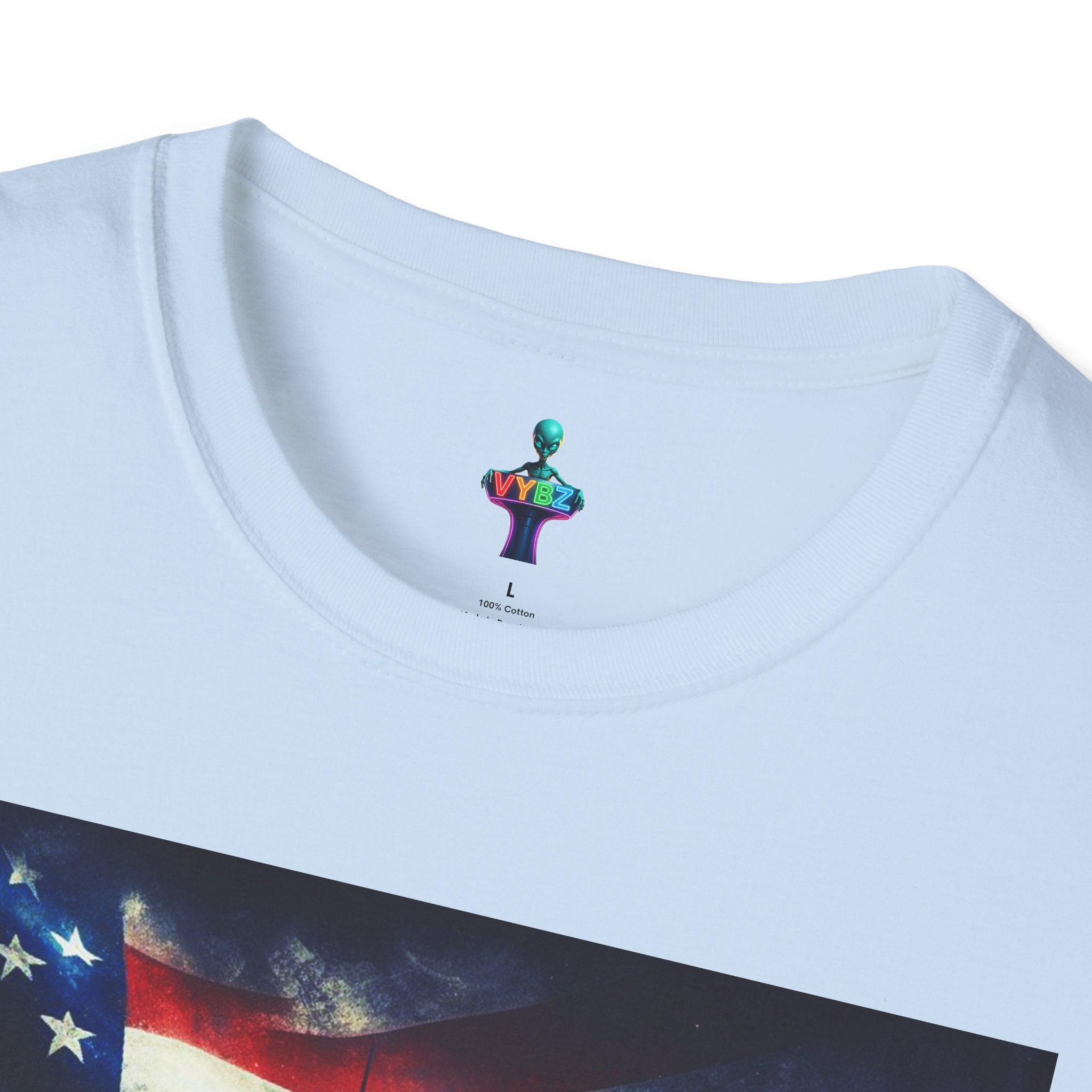 VYBZ Freedom-Themed Graphic Tee