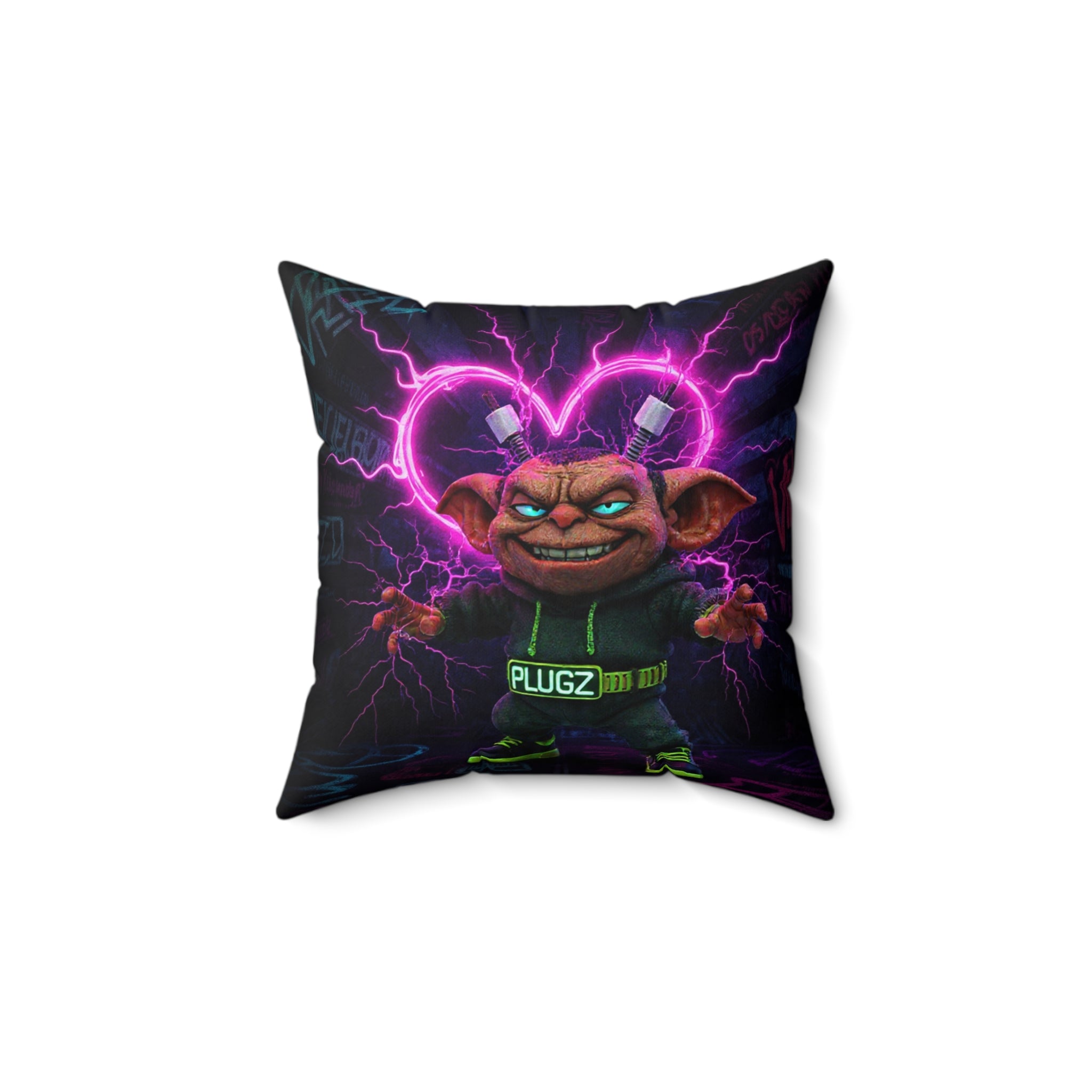 Valentine's Neon Heart Pillow — 612 Misfits Plugz Limited Edition