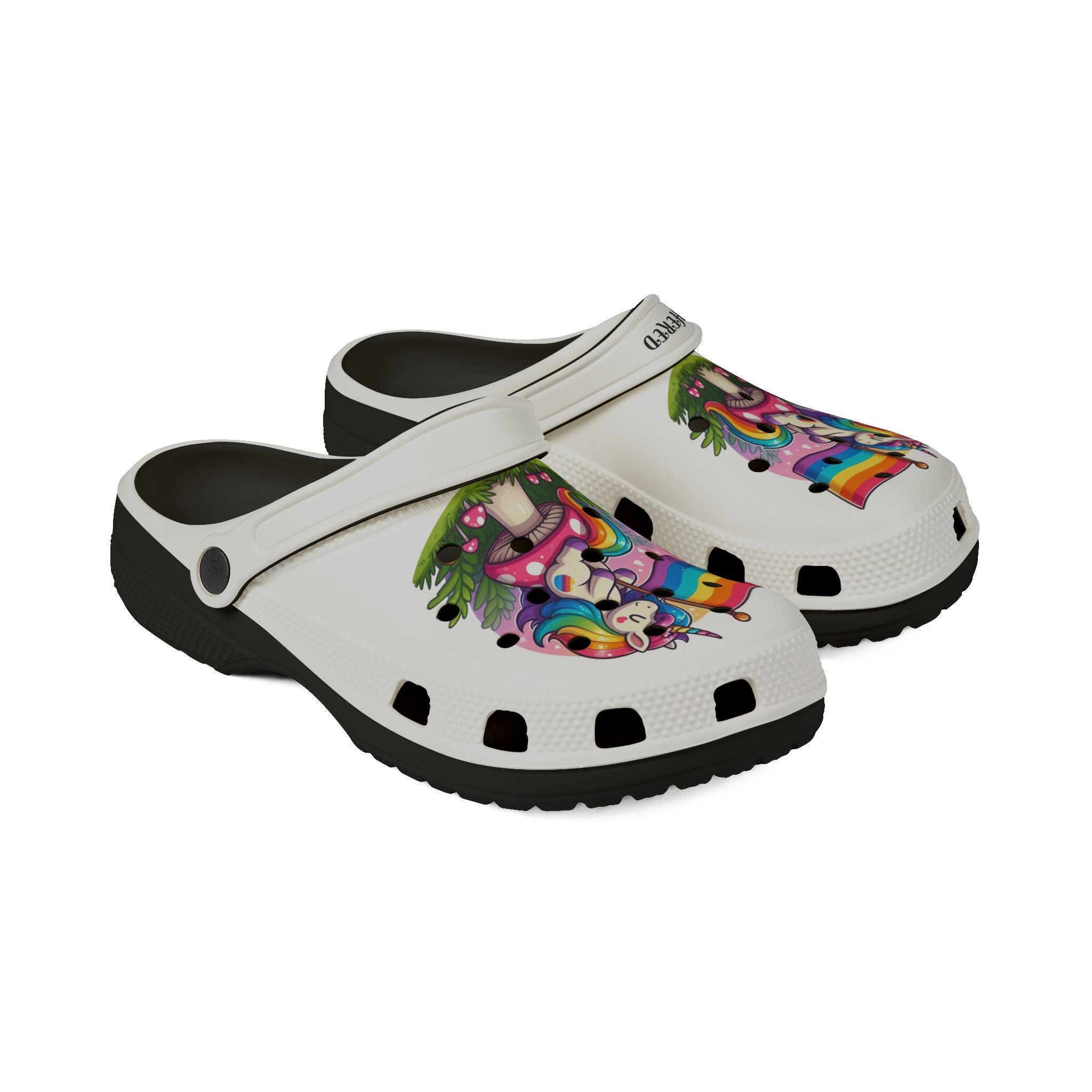 Rainbow Unicorn Foam Clogs