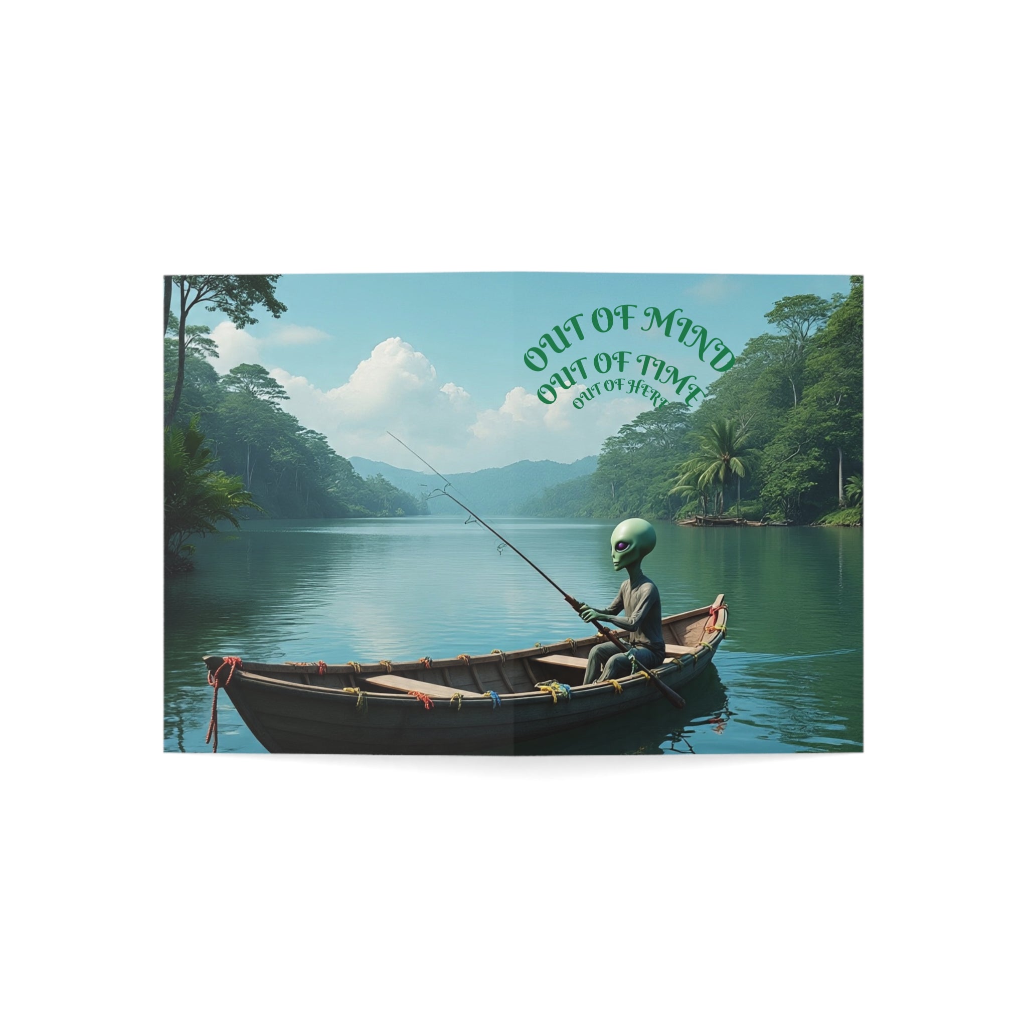 Whimsical Alien Greeting Cards Set