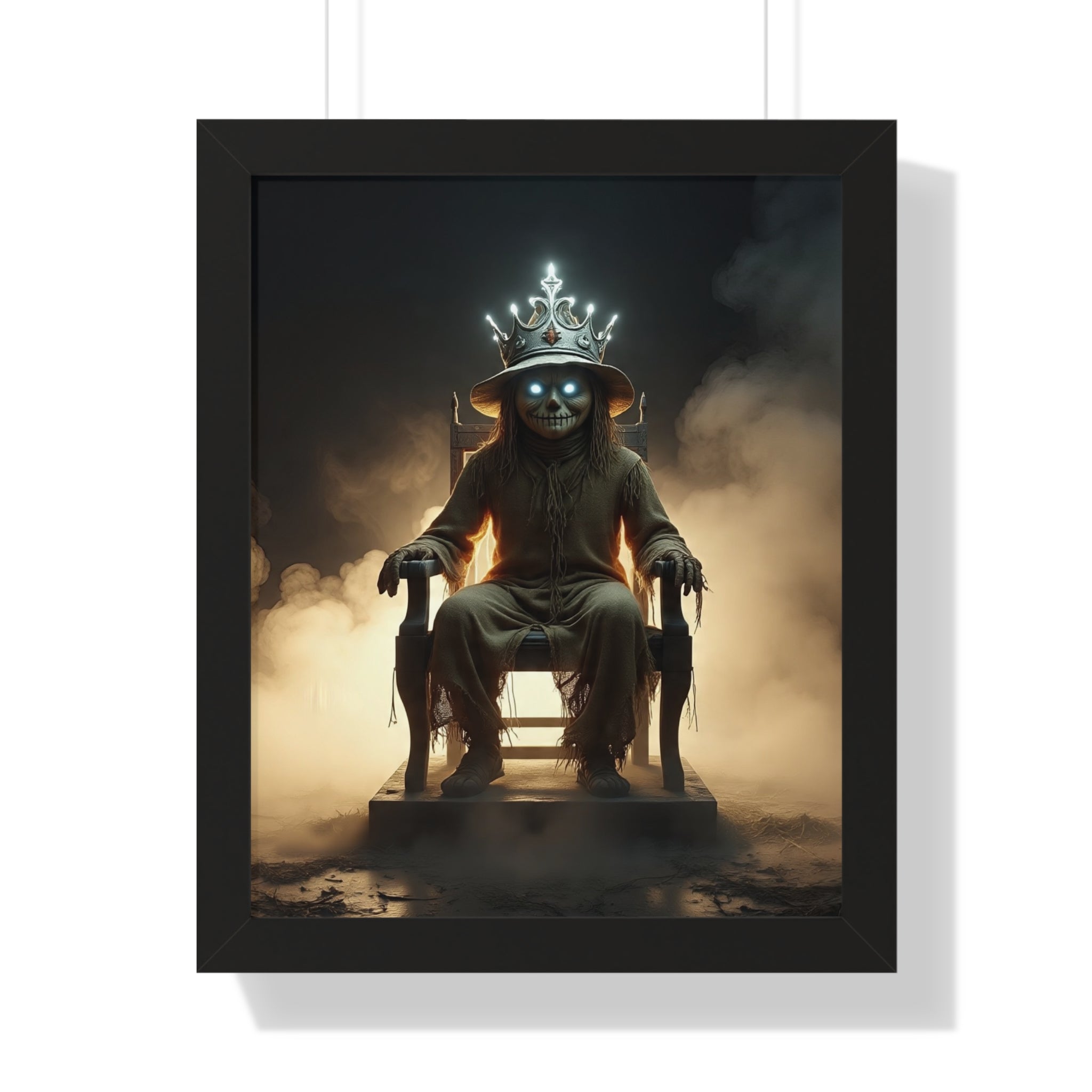 Whimsical Framed Vertical Poster - Unique Wall Art for Home Decor, Halloween Decor, Gift for Animal Lovers, Mystical Artwork, Fantasy Decor