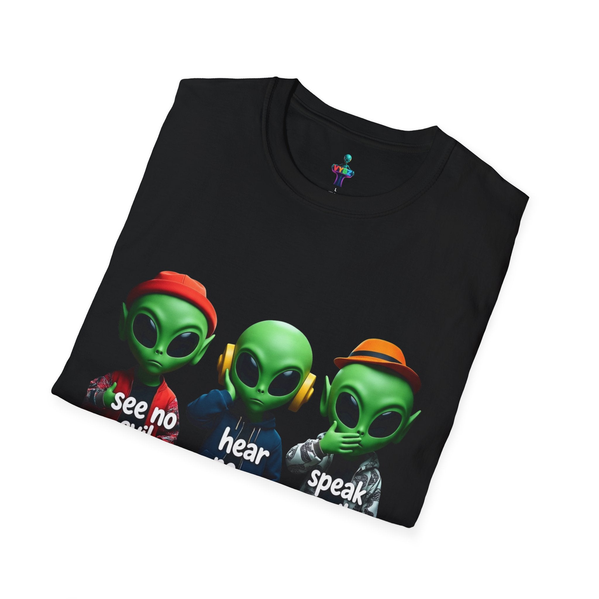 VYBZ Alien "See No Evil, Hear No Evil, Speak Evil" Unisex T-Shirt