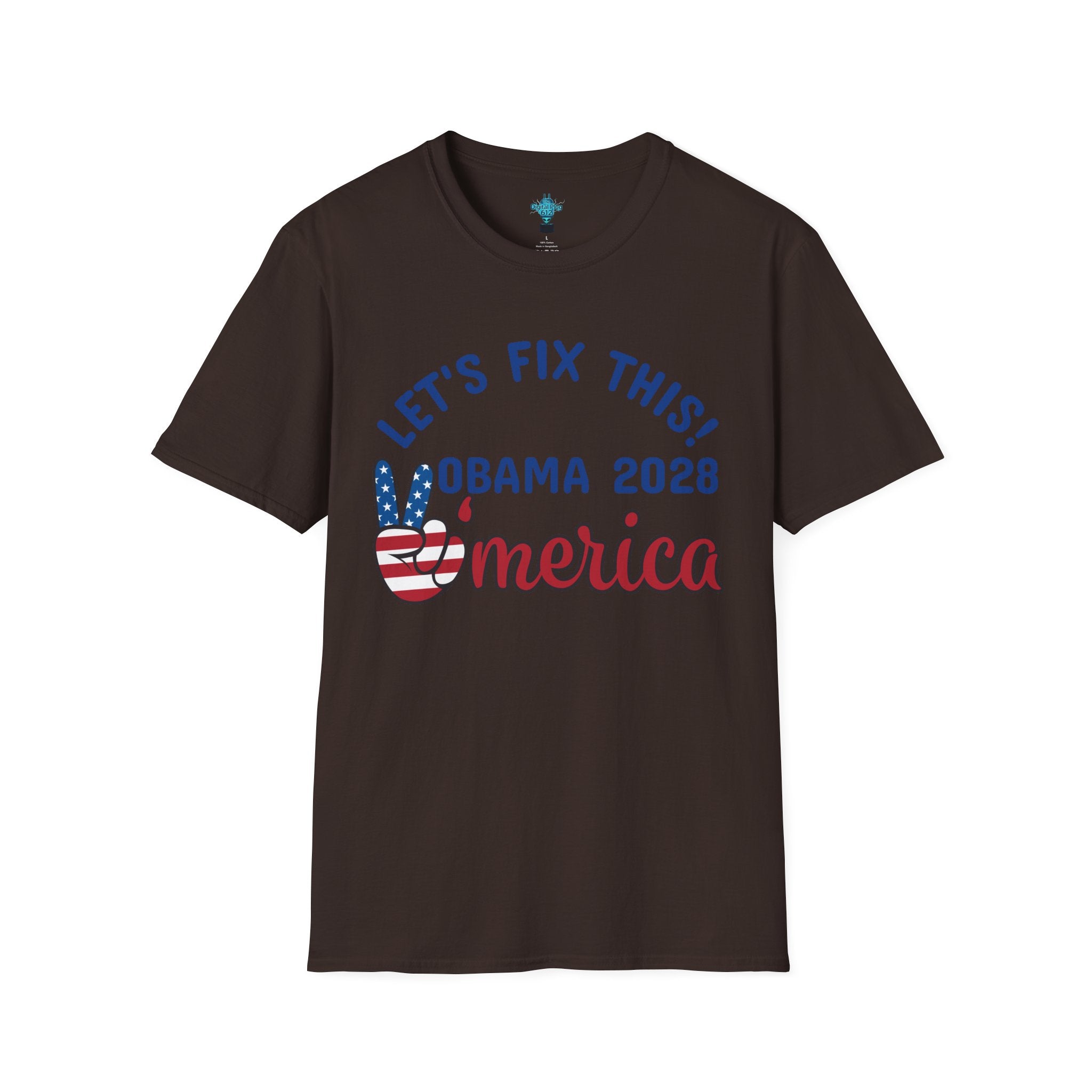 VYBZ Obama 2028 Unisex Softstyle T-Shirt, Casual Wear, Political Statement Tee, Gift for Activists, Election Merchandise