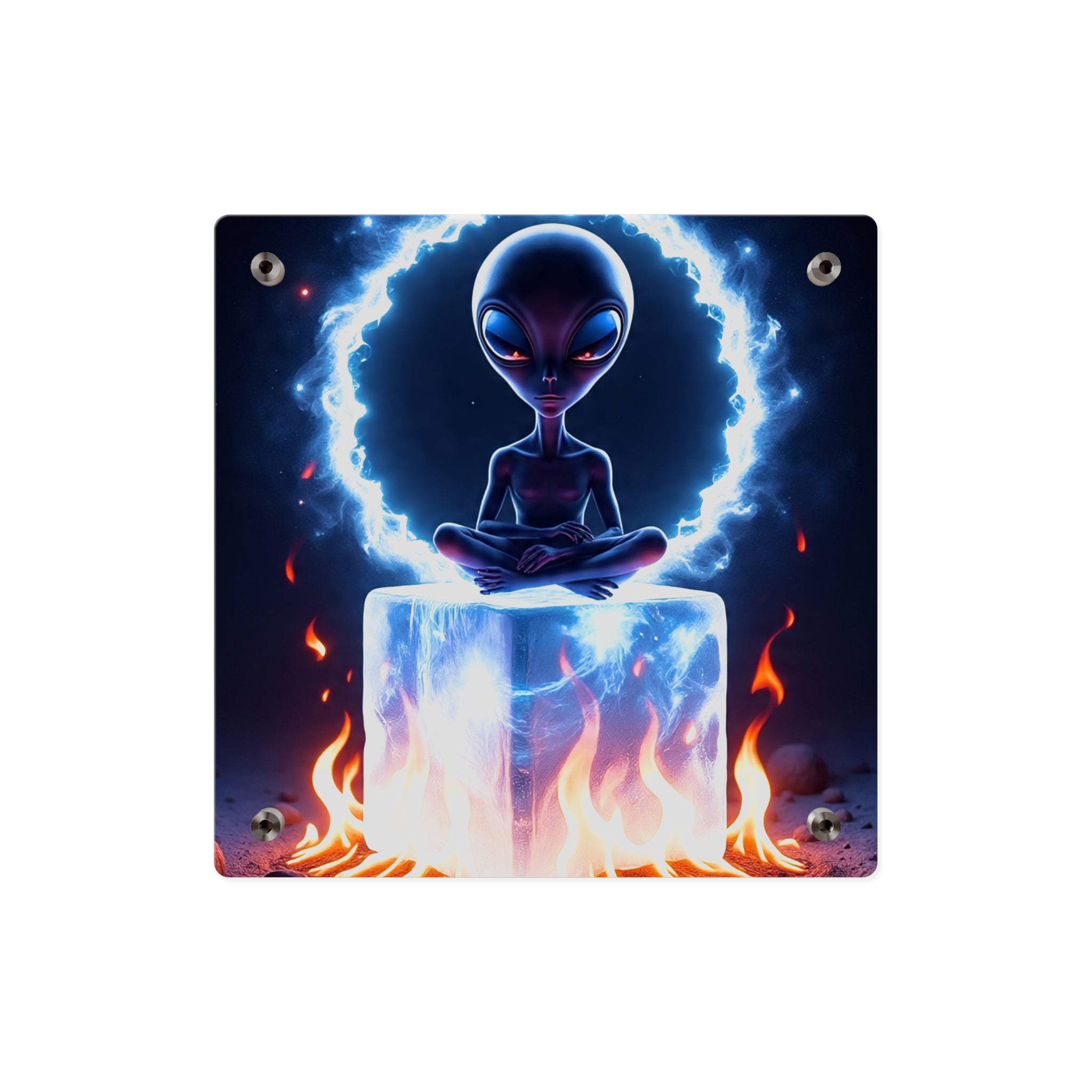 Cosmic Alien Acrylic Wall Art