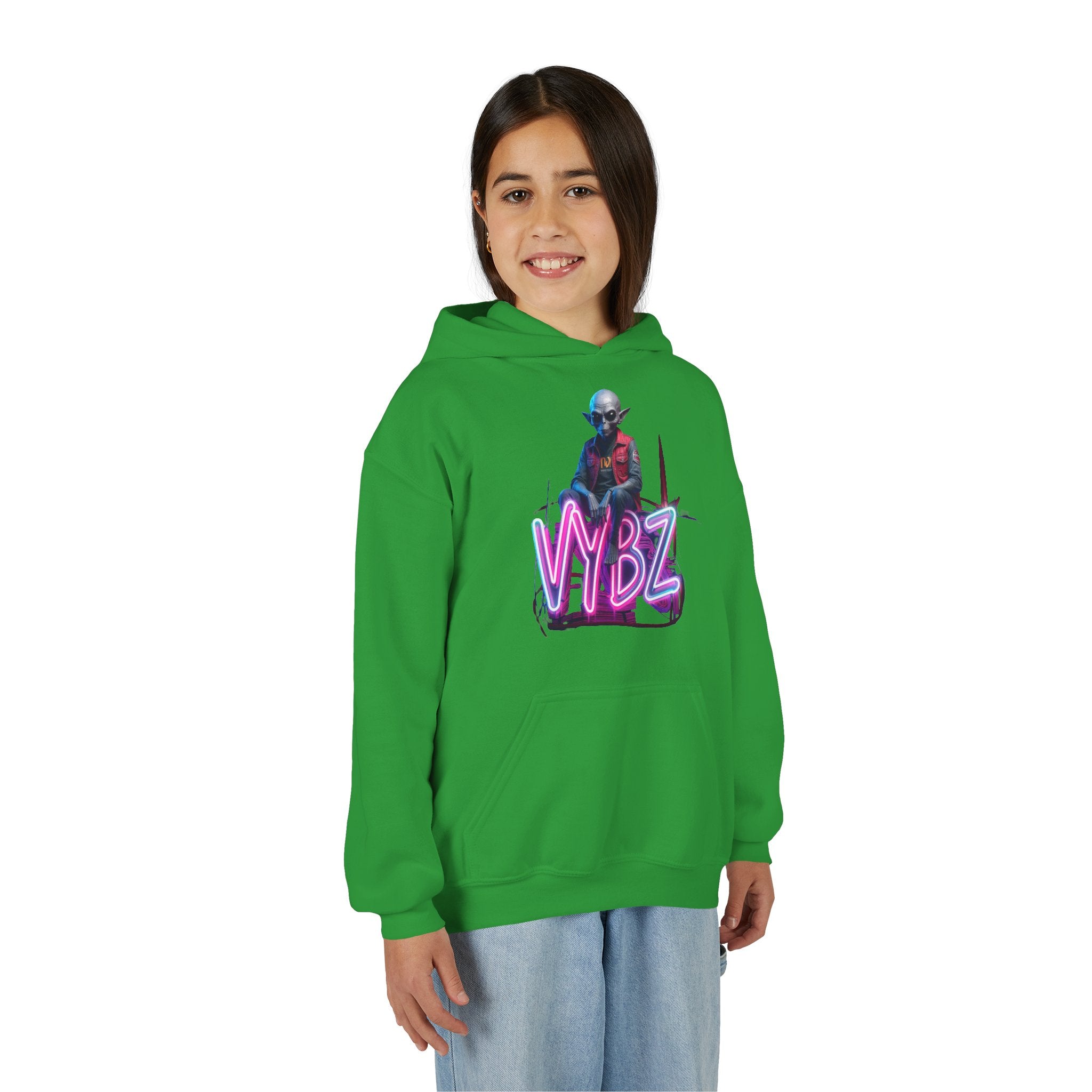 VYBZ Alien Youth Heavy Blend Hooded Sweatshirt, Cozy Streetwear, Perfect for Teens, Gifts for Holidays and Occasions, Casual [...]