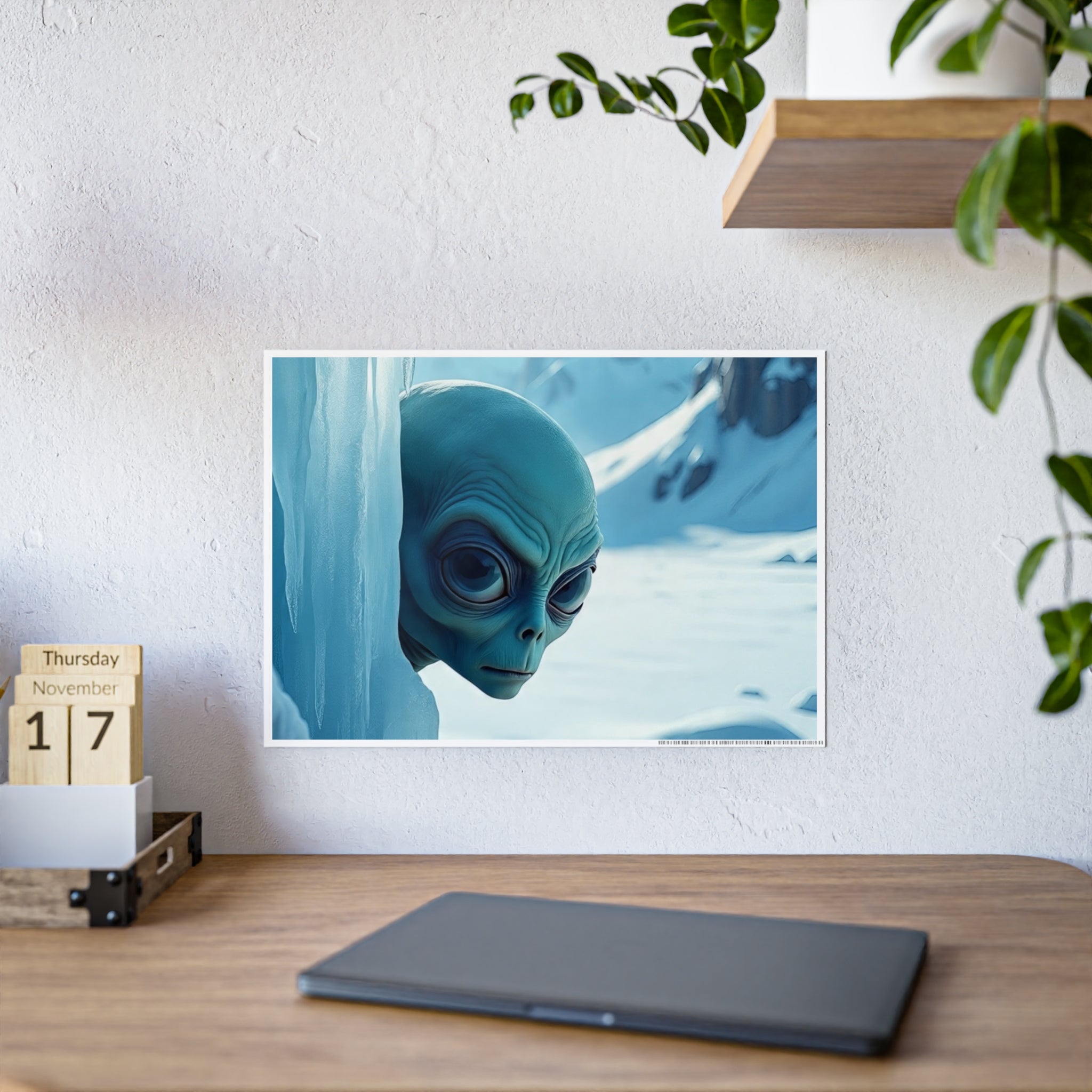 Glossy Alien Poster