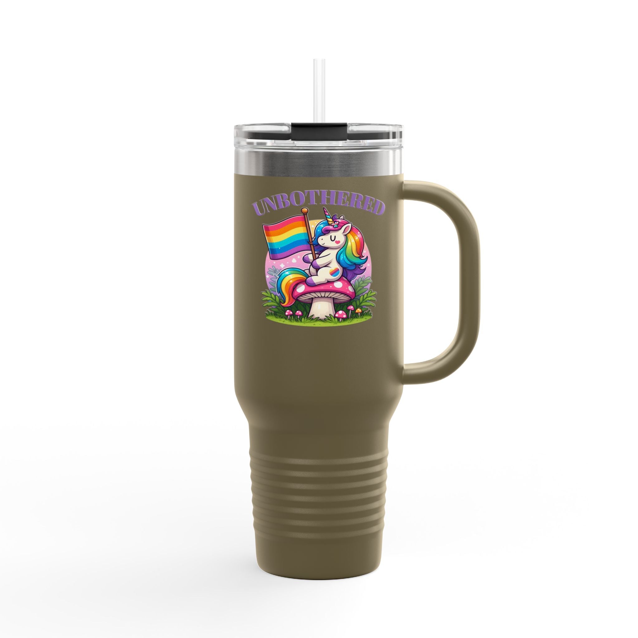Rainbow Unicorn Insulated 40oz Travel Mug