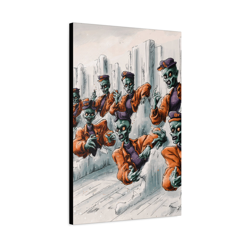 Zombie Chorus Matte Canvas Wall Art