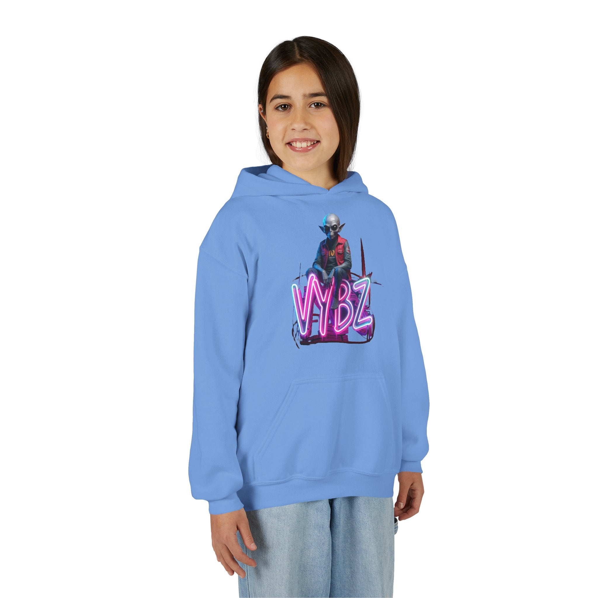 VYBZ Alien Youth Heavy Blend Hooded Sweatshirt, Cozy Streetwear, Perfect for Teens, Gifts for Holidays and Occasions, Casual [...]