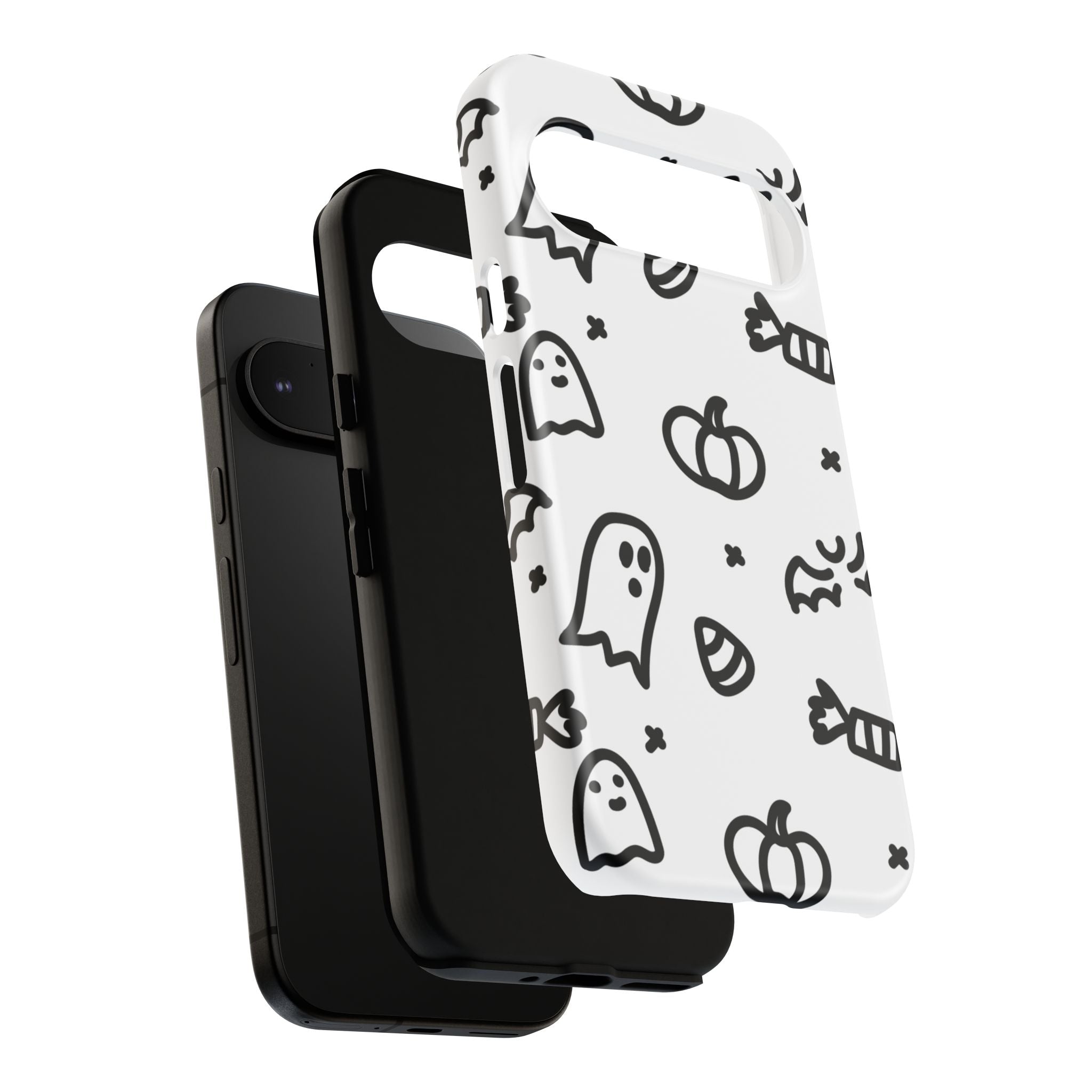 Halloween Themed Phone Case, Spooky Ghosts and Pumpkins, Fall Decor, Costume Party, Trick or Treat