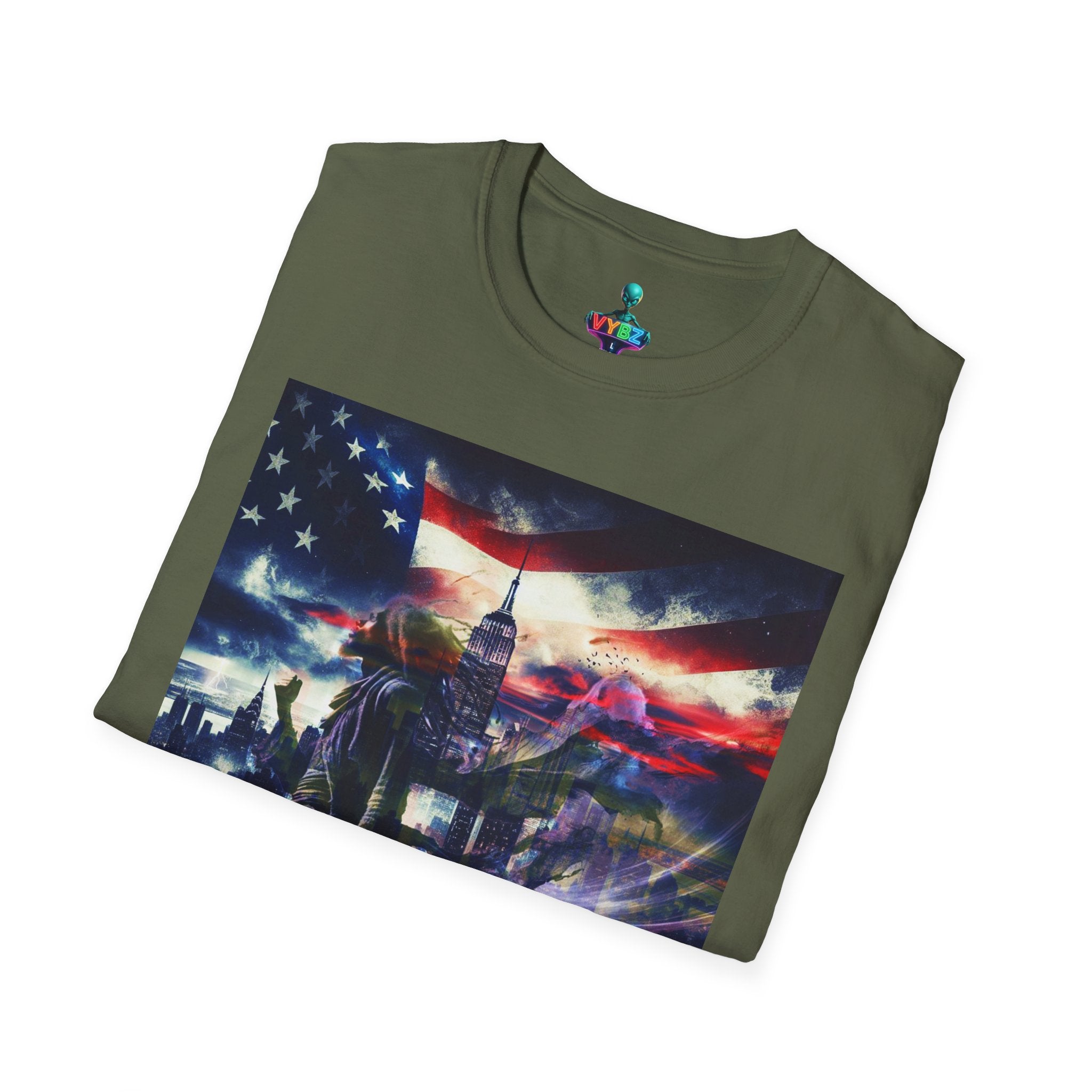 VYBZ Freedom-Themed Graphic Tee