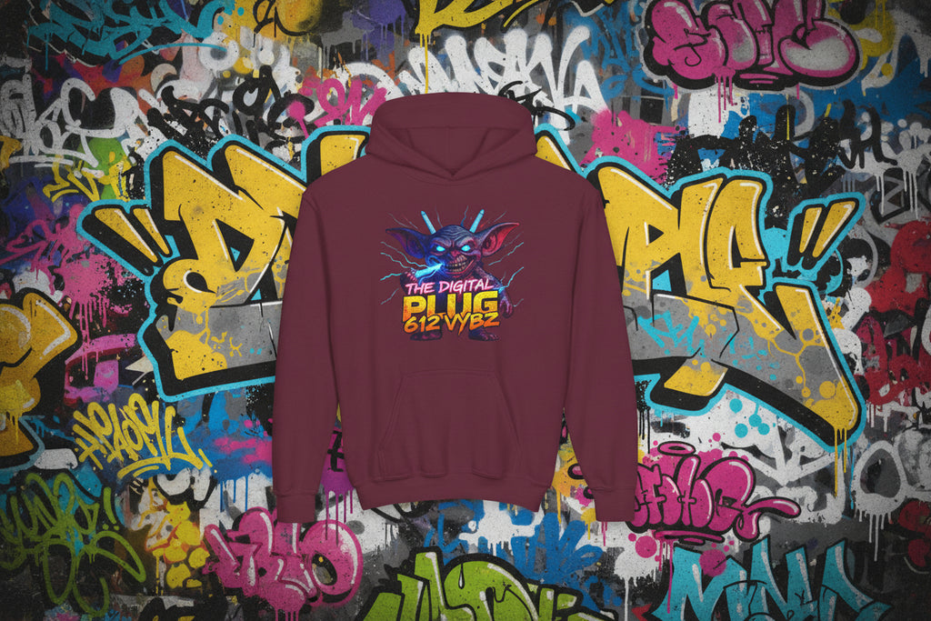 612 Misfits "Plugz" Character Youth Hoodie — Graphic Sweatshirt