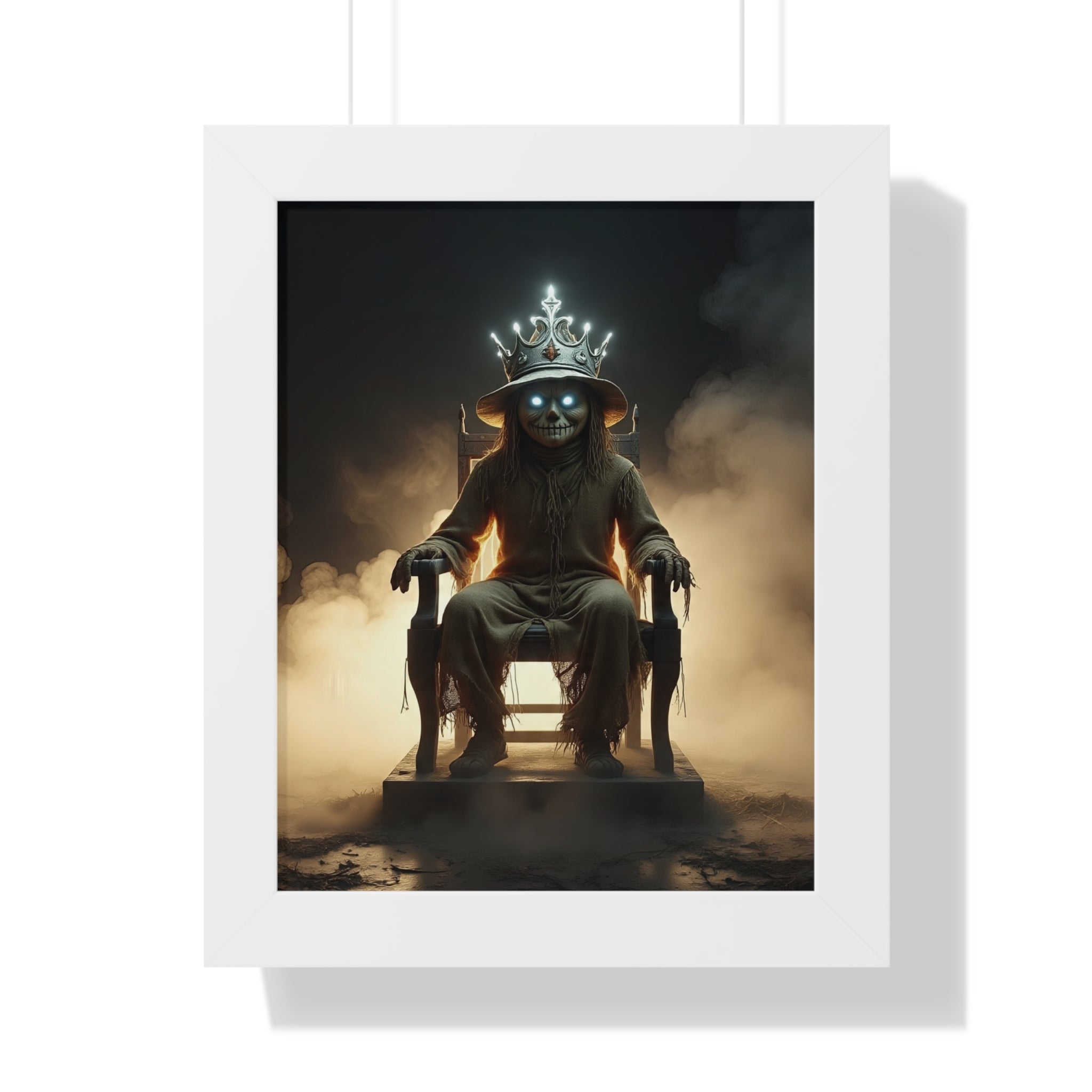 Whimsical Framed Vertical Poster - Unique Wall Art for Home Decor, Halloween Decor, Gift for Animal Lovers, Mystical Artwork, Fantasy Decor