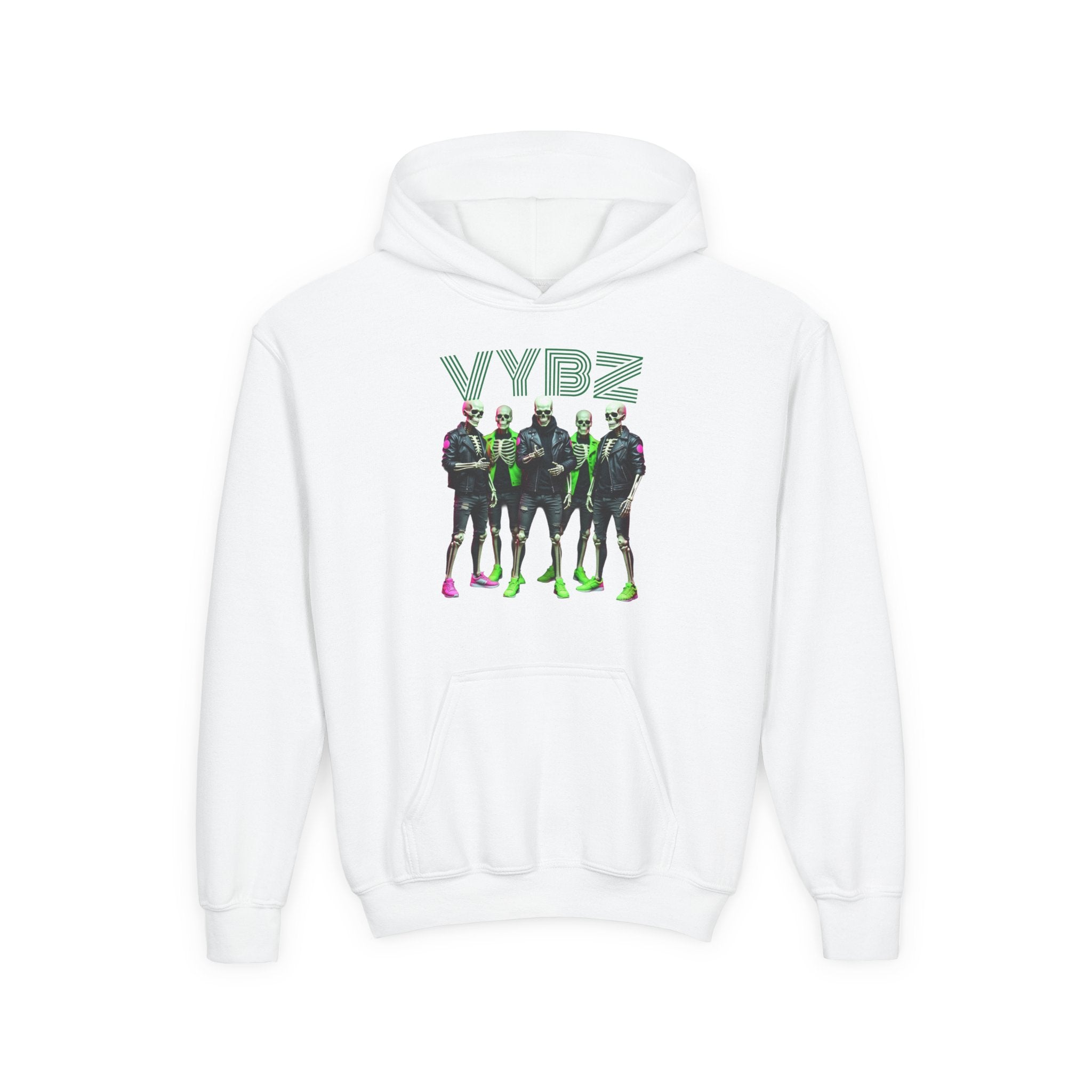 VYBZ Youth Hoodie - Stylish Heavy Blend Sweatshirt for Teens, Graphic Hooded Sweatshirt, Casual Streetwear, Birthday Gift