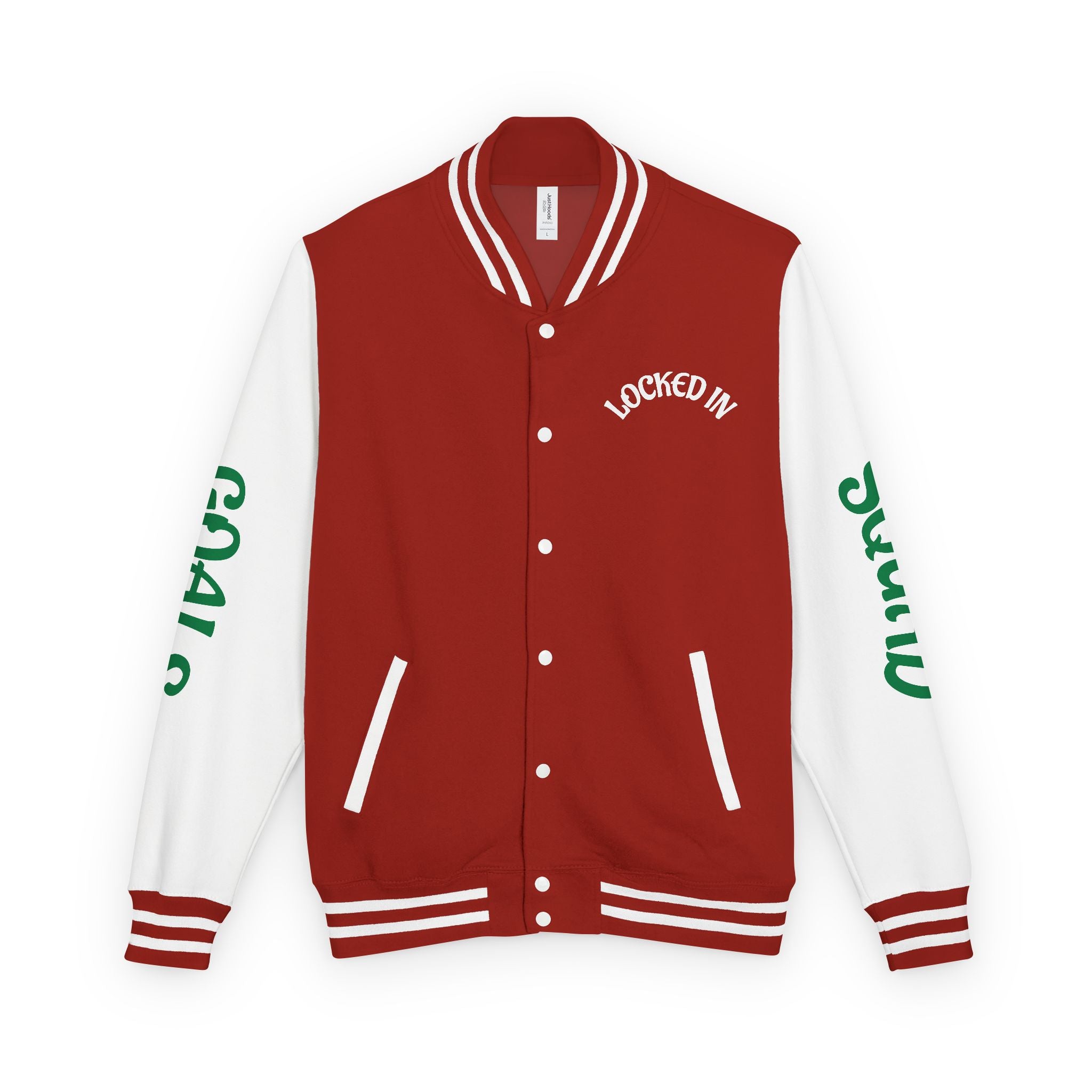 VYBZ "Locked In Goals" Heavyweight Letterman Jacket