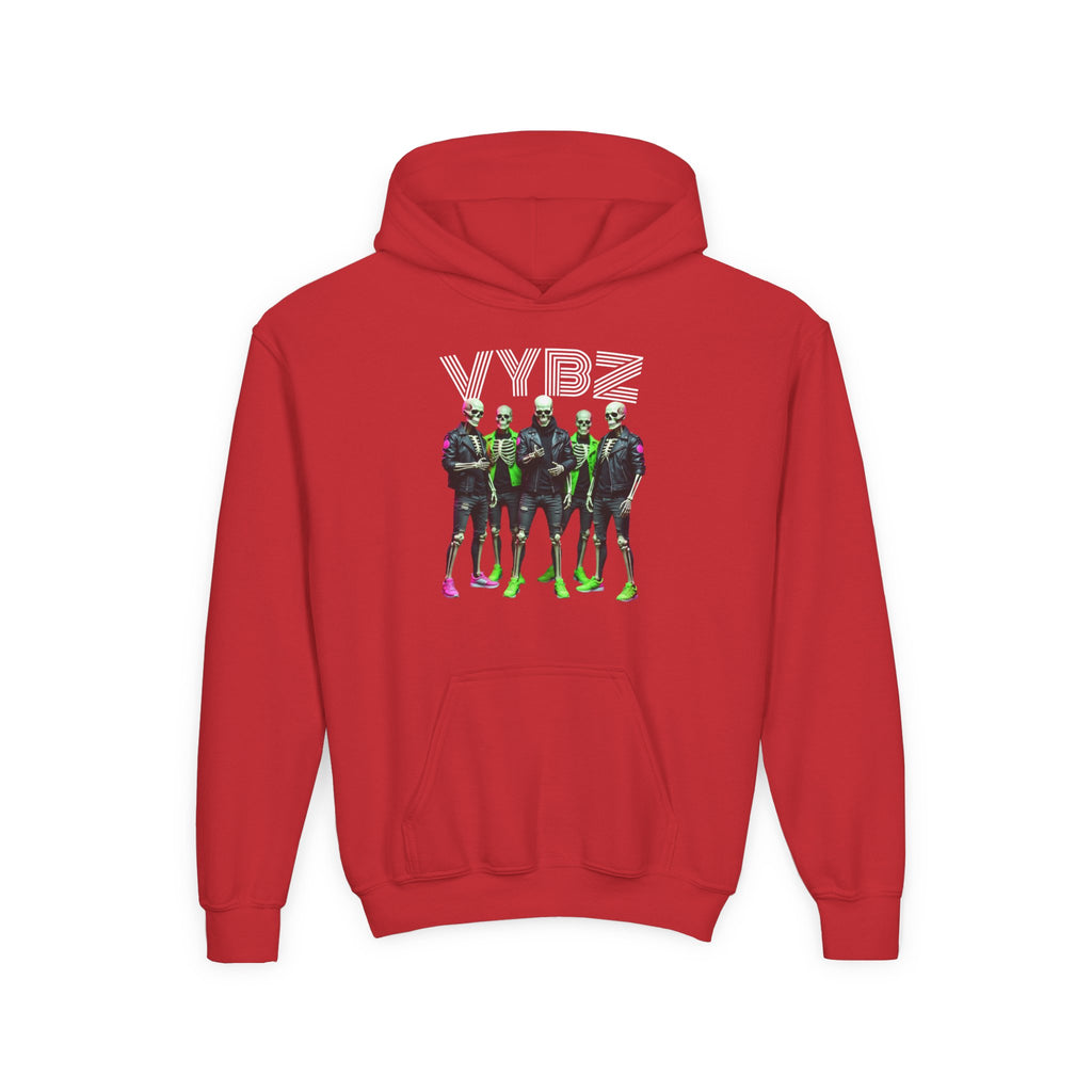 VYBZ Youth Hoodie - Stylish Heavy Blend Sweatshirt for Teens, Graphic Hooded Sweatshirt, Casual Streetwear, Birthday Gift