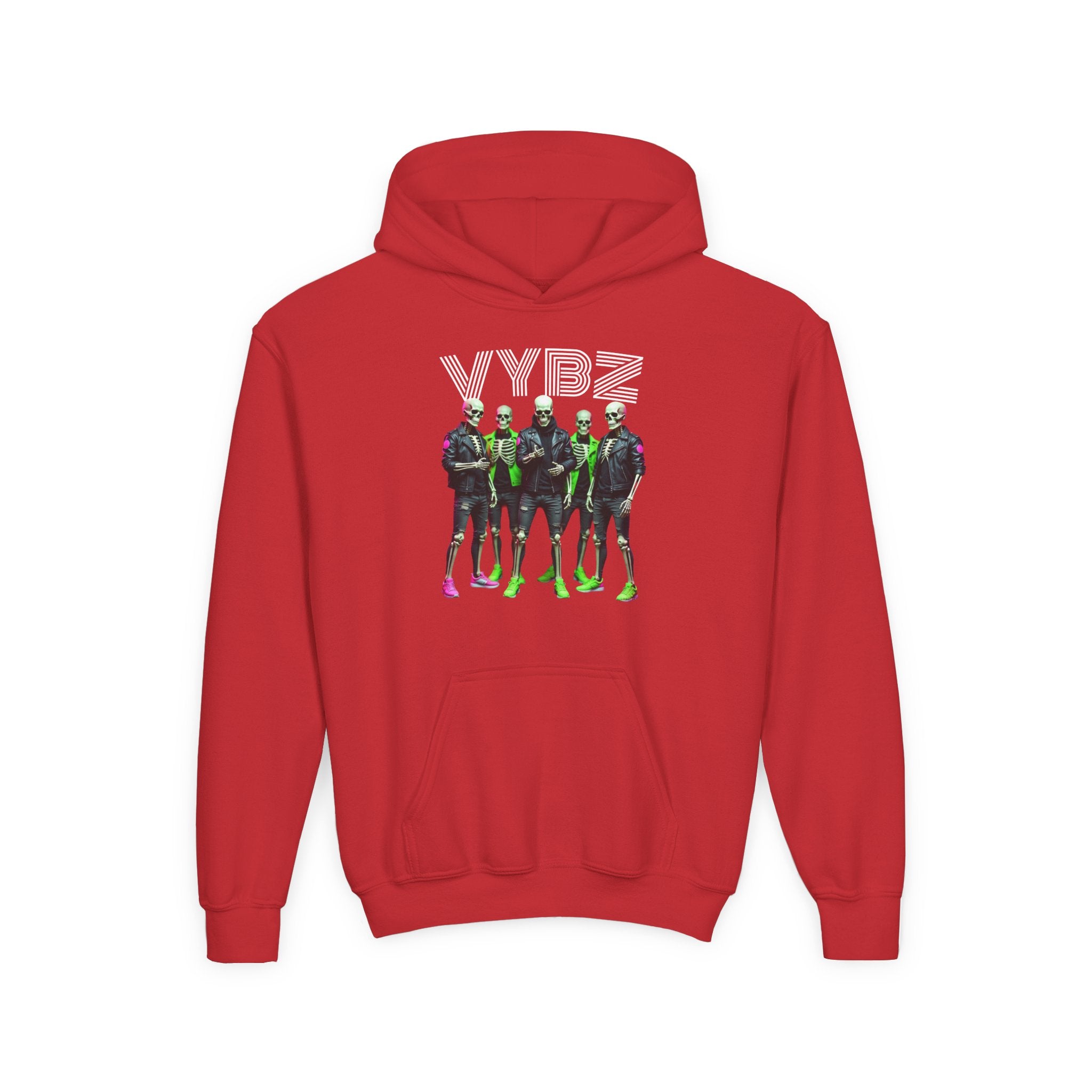 VYBZ Youth Hoodie - Stylish Heavy Blend Sweatshirt for Teens, Graphic Hooded Sweatshirt, Casual Streetwear, Birthday Gift