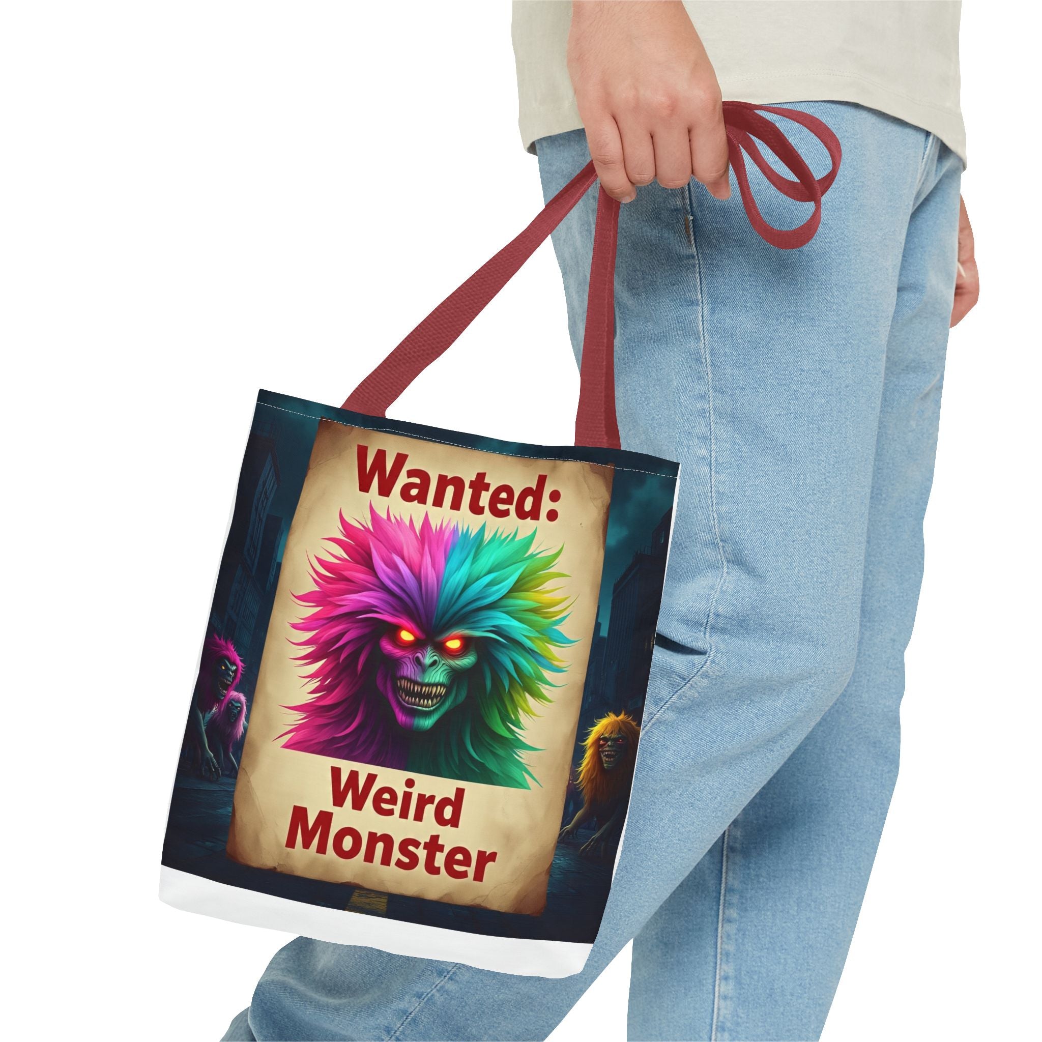 VYBZ Wanted Monster Print Tote Bag