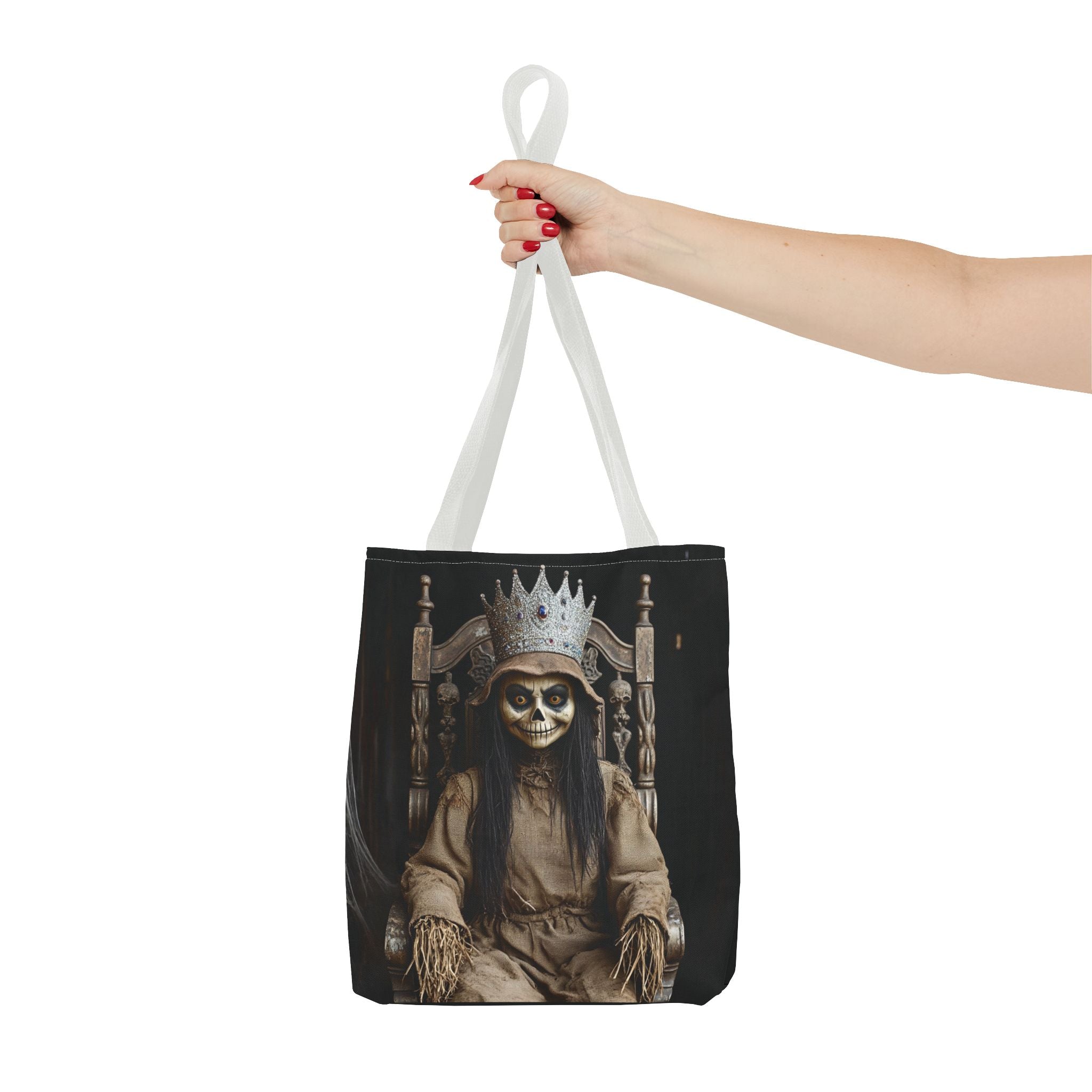 VYBZ Tote Bag - Spooky Skeleton Queen Halloween Design