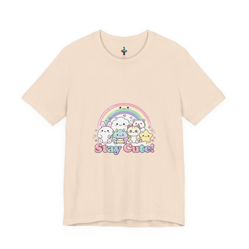 Pastel Kawaii Rainbow 'Stay Cute' Tee | candy kawaii, pastel rainbow