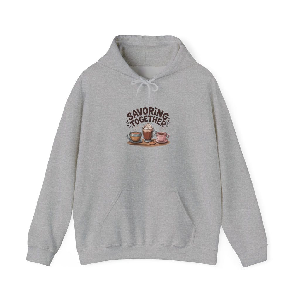 Savoring Together Hoodie | cocoa sweatshirt, coffee lover apparel