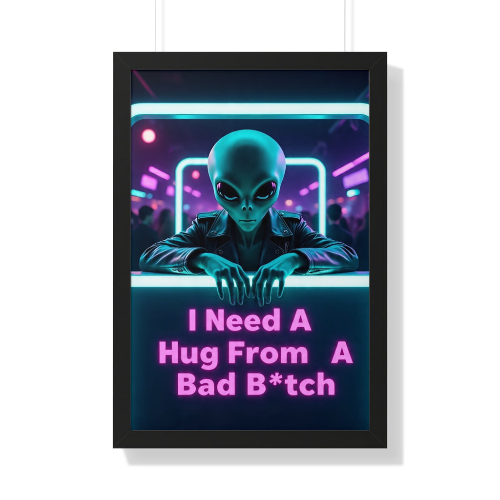 Funky Alien Art Print, Framed Vertical Poster for Home Decor, Cool Gift for Sci-Fi Lovers, Quirky Wall Art for Parties, Unique Room [...]
