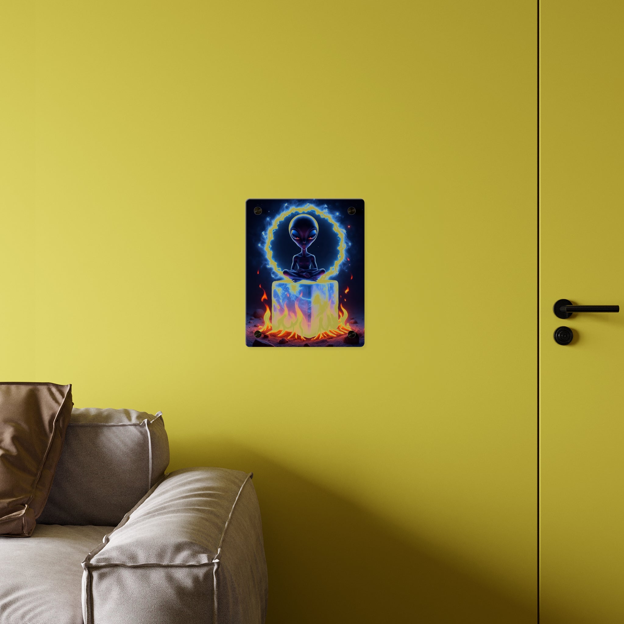 Cosmic Alien Acrylic Wall Art