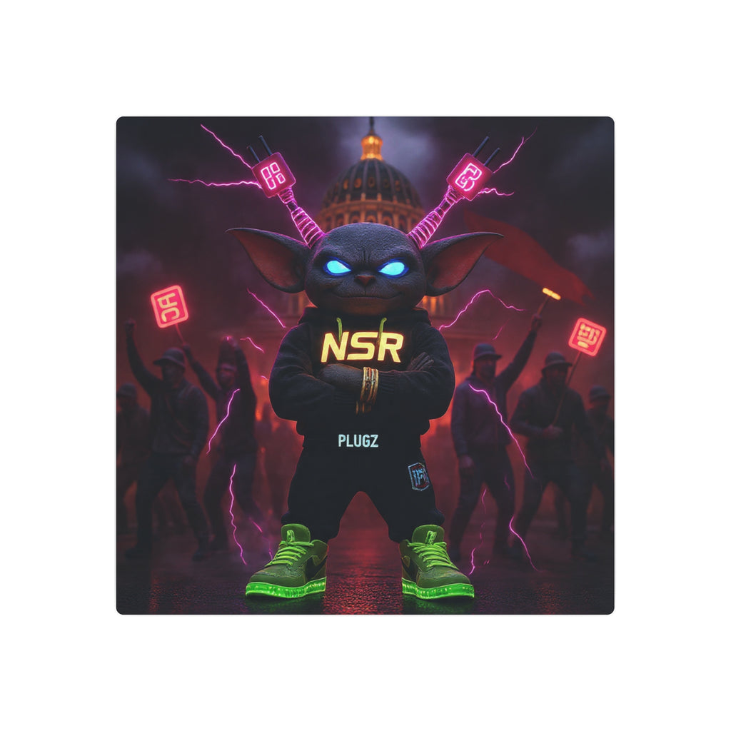 Limited Edition North Star Rebel x 612 Misfits 'Plugz' Metal Art Sign