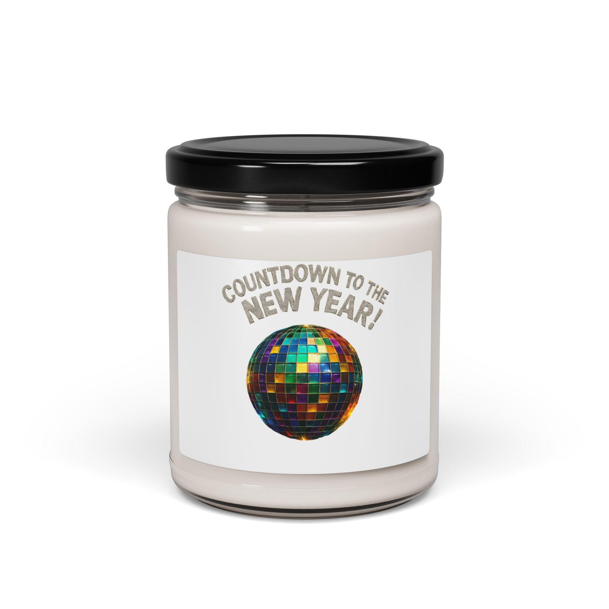 New Year Countdown Soy Candle – Disco Ball Scented 9oz