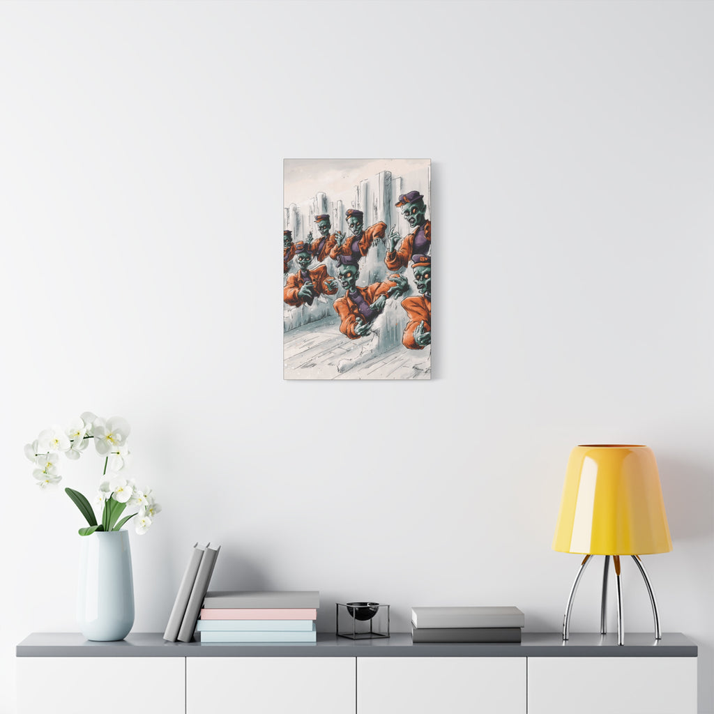 Zombie Chorus Matte Canvas Wall Art