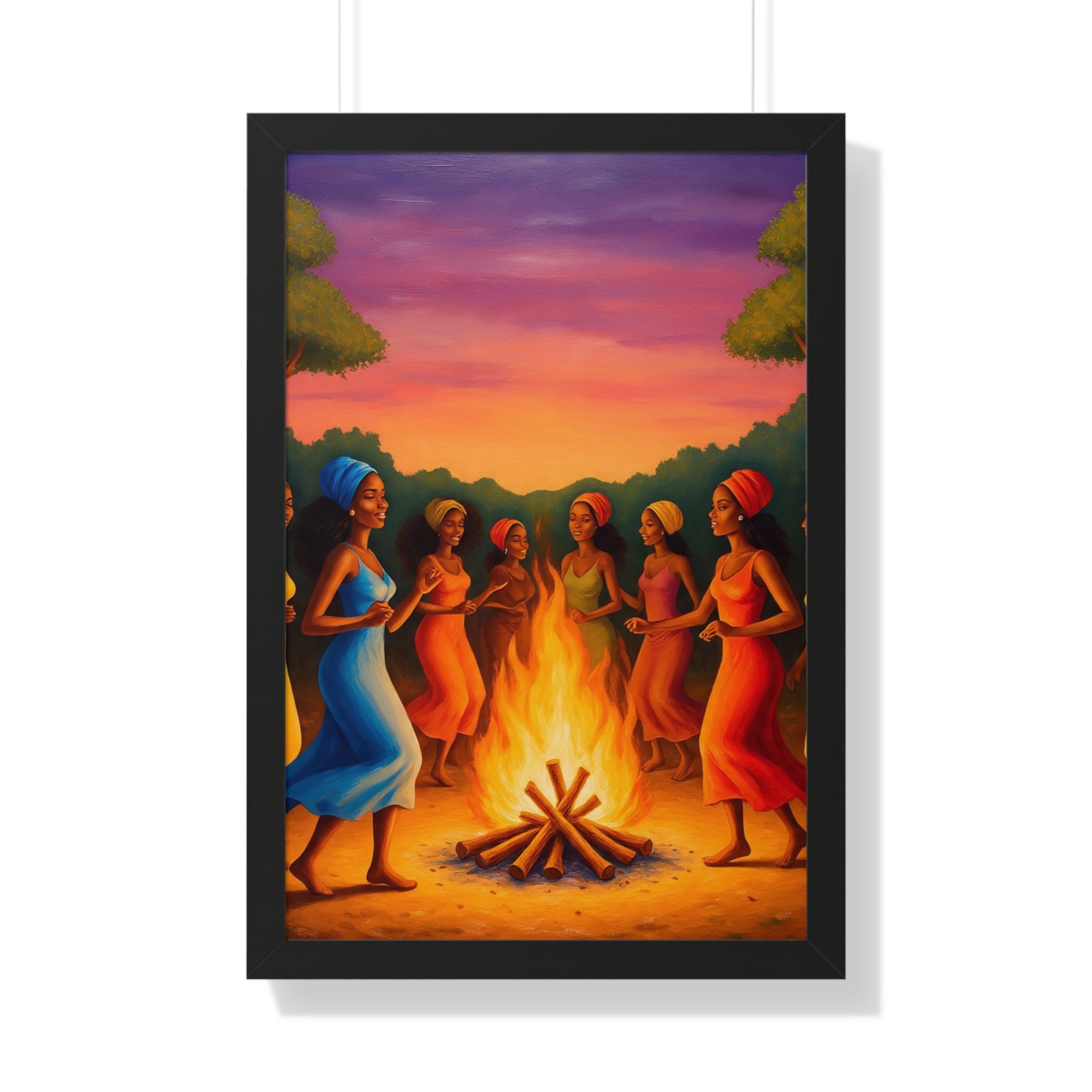 African Women Dance Party Celebration Poster