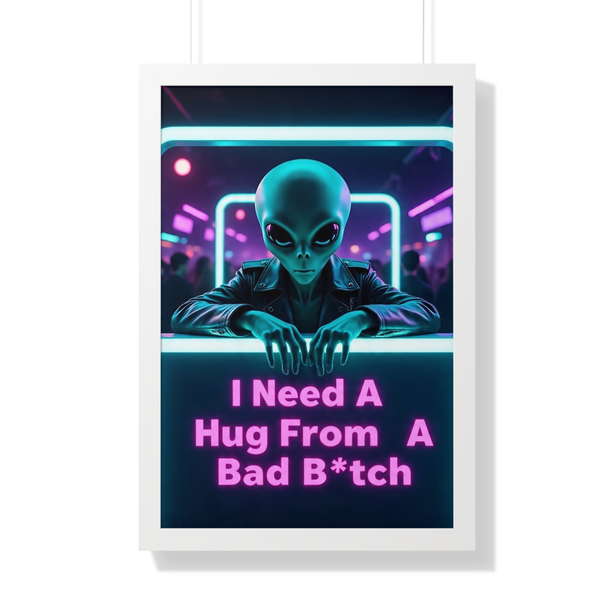 Funky Alien Art Print, Framed Vertical Poster for Home Decor, Cool Gift for Sci-Fi Lovers, Quirky Wall Art for Parties, Unique Room [...]