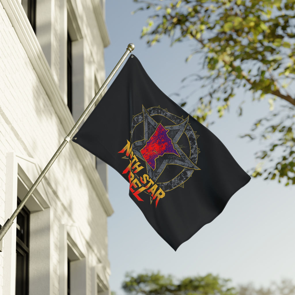 Double-Sided Flag — "North Star Rebel" / "We Hold The Line" Outdoor Garden Banner
