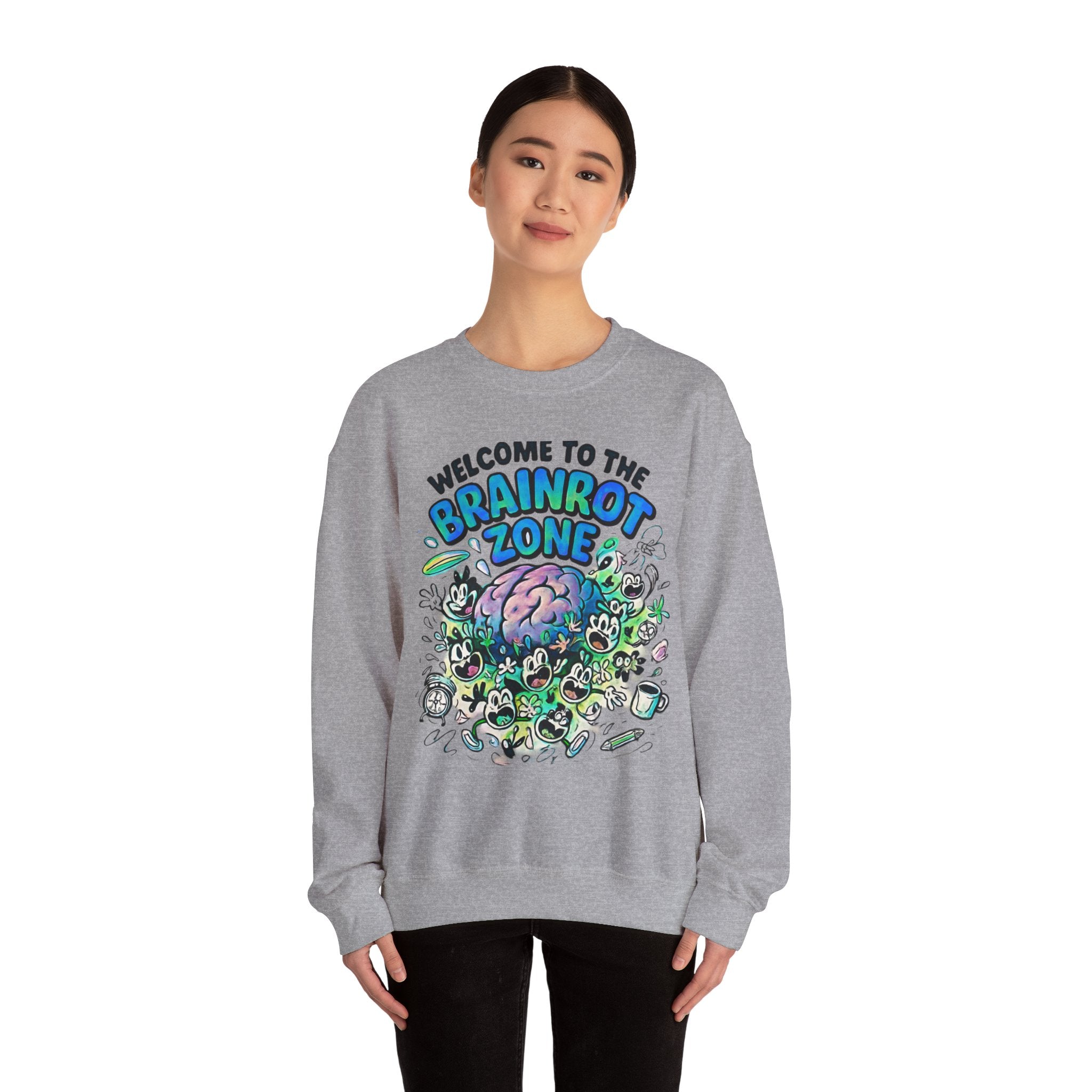 Brainrot Zone Unisex Heavy Blend™ Crewneck Sweatshirt