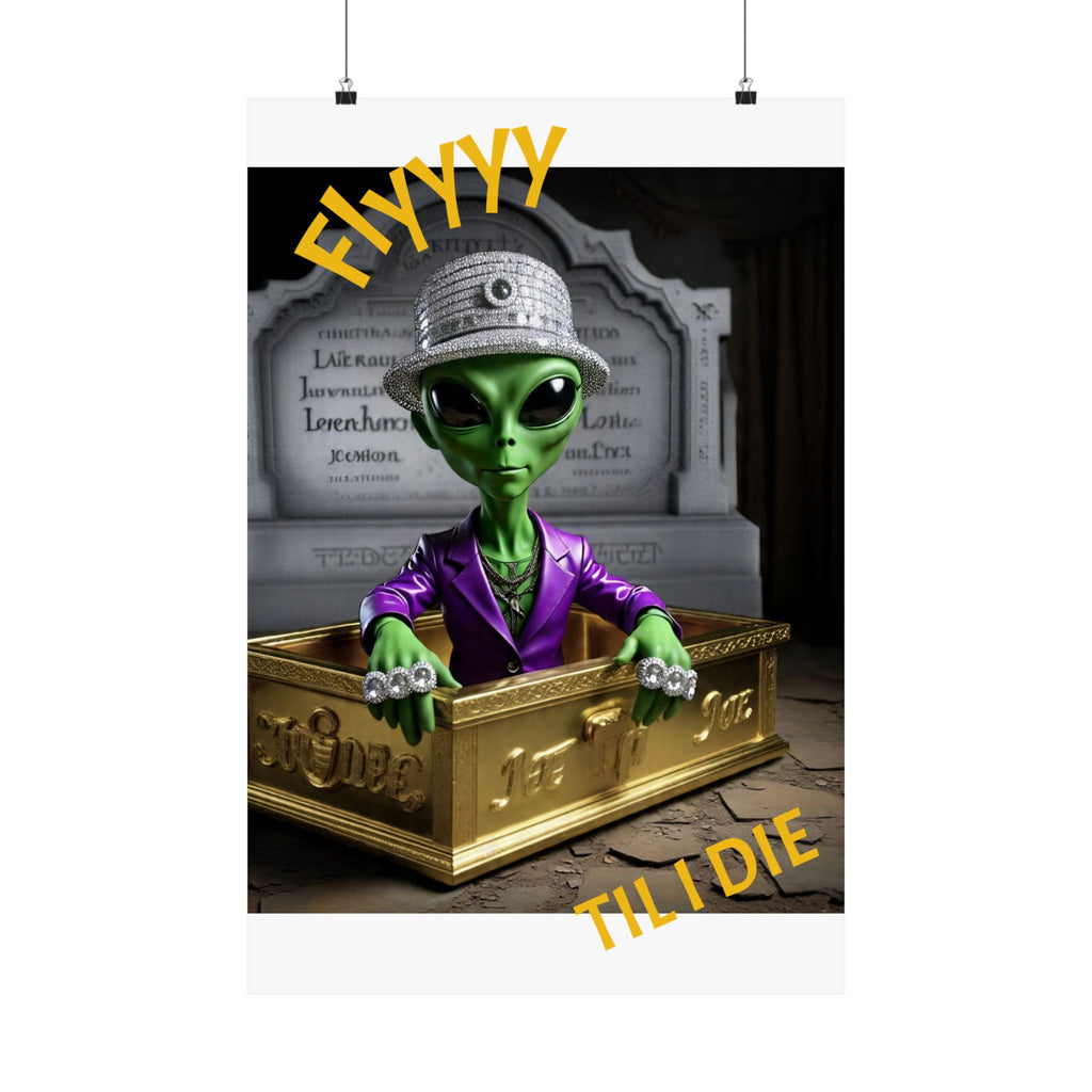 Alien-Inspired Matte Vertical Poster
