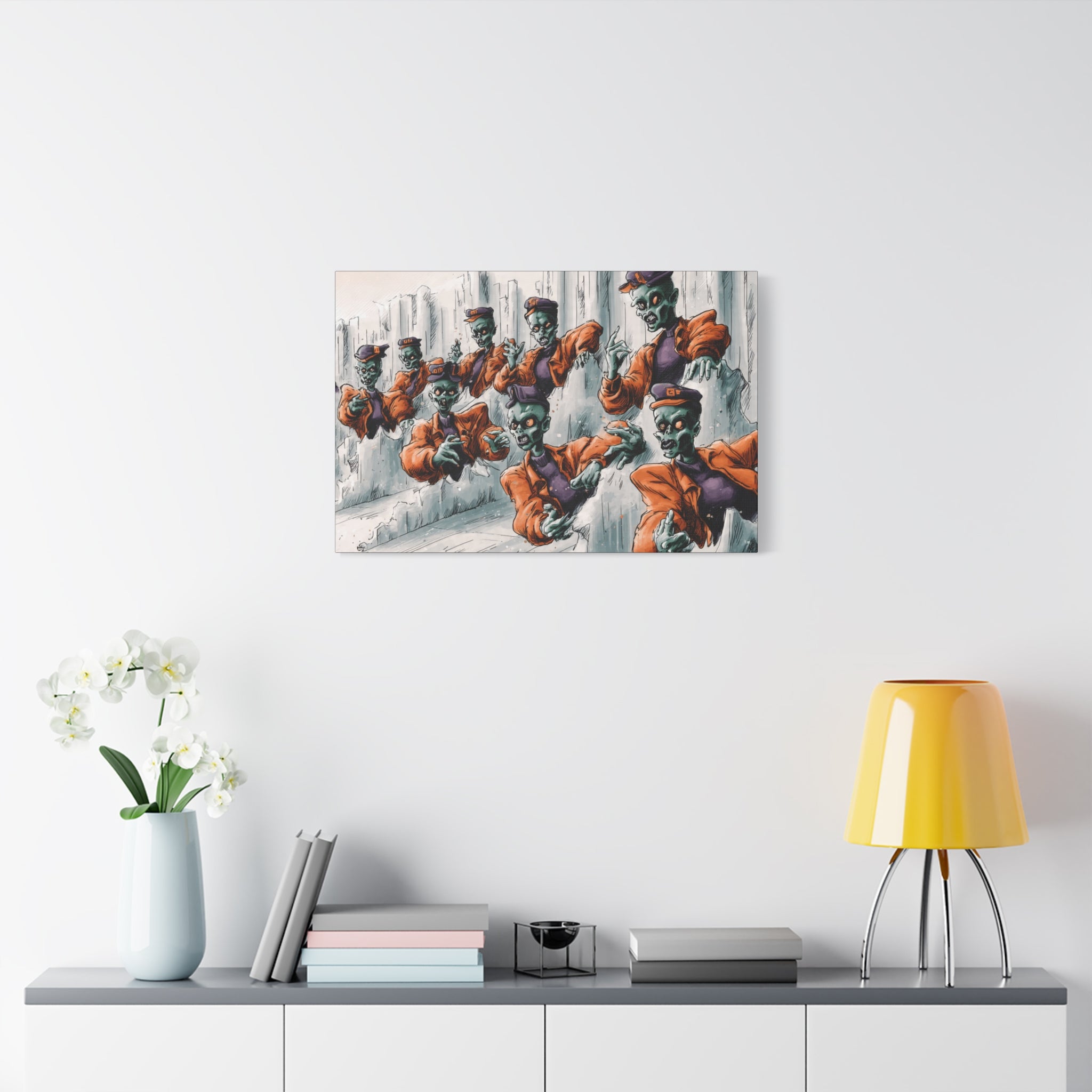 Zombie Chorus Matte Canvas Wall Art